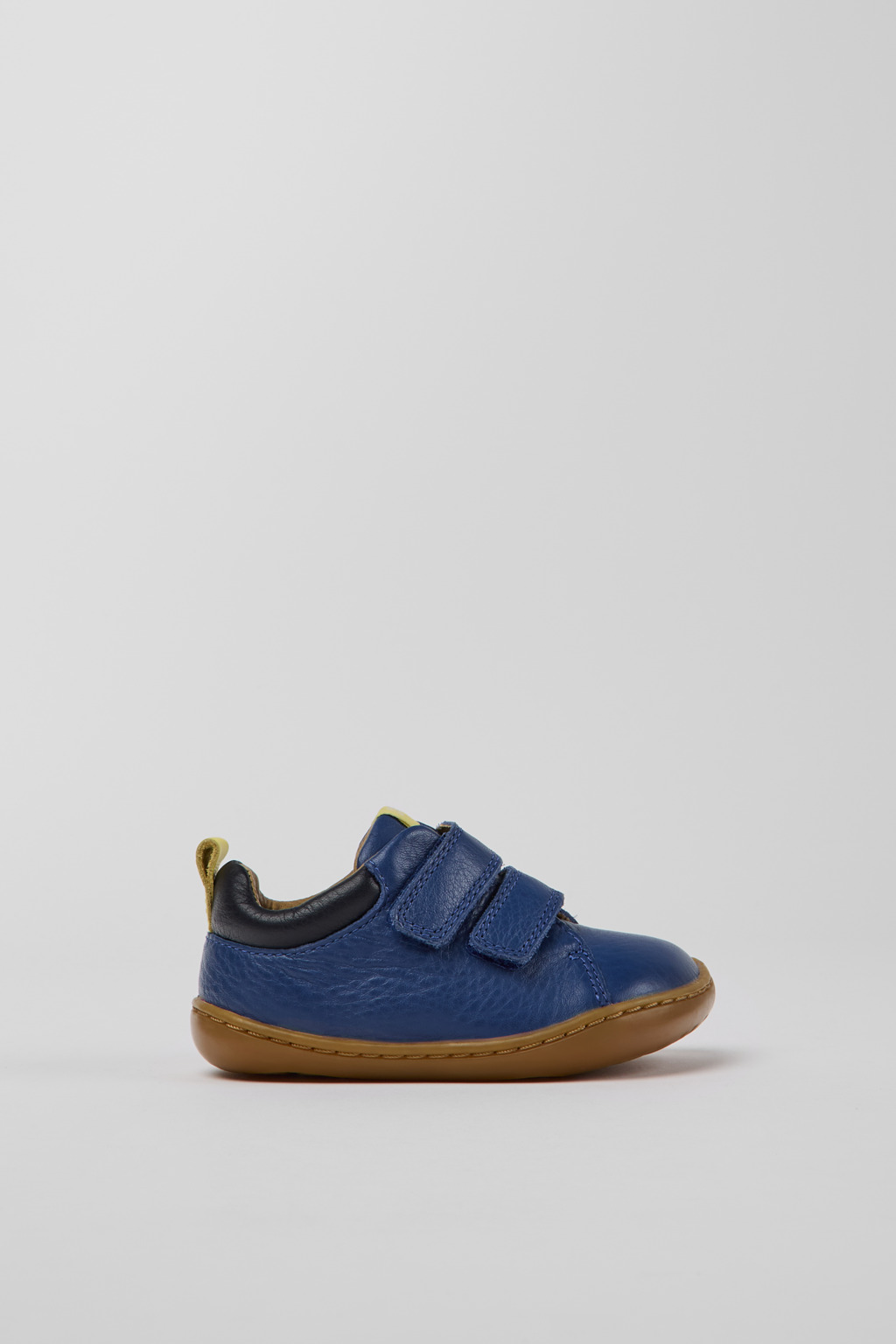 Blue leather shoes for kids