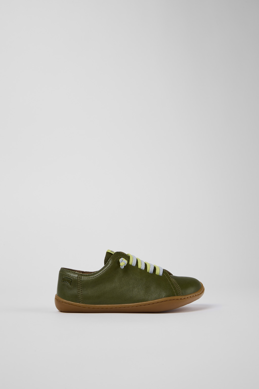 Green Leather Slip-on