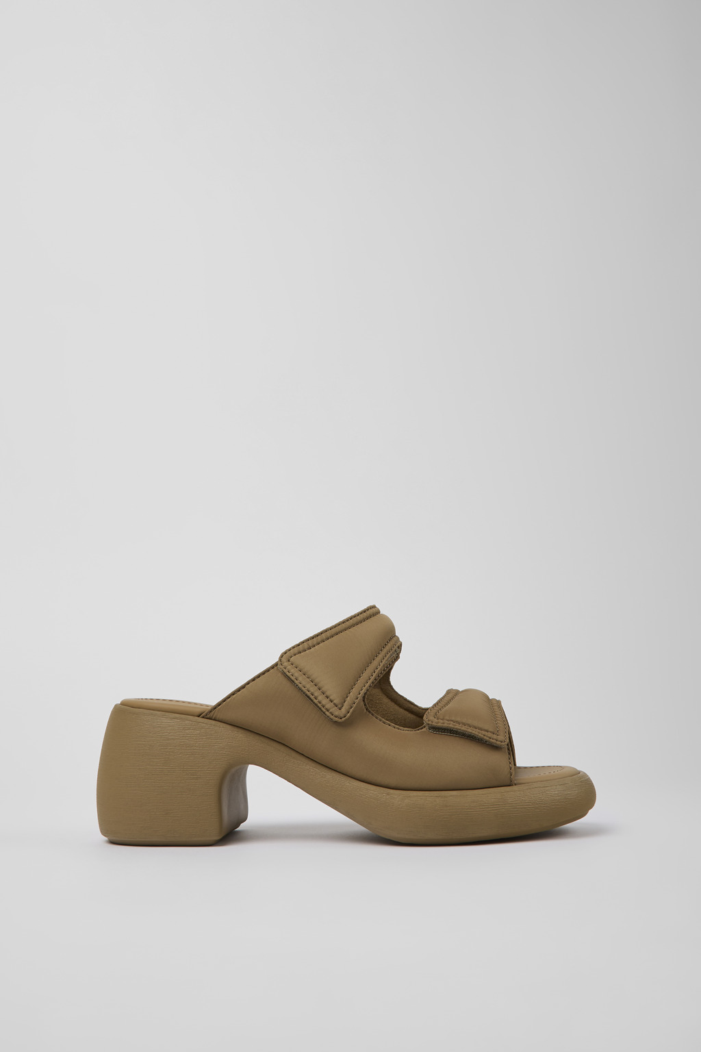 Brown Textile 2-Strap Sandal for Women