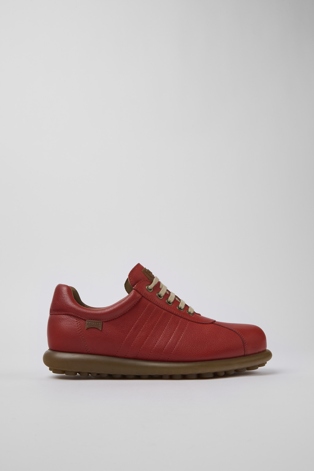 Red Leather Oxford Sneaker for Men