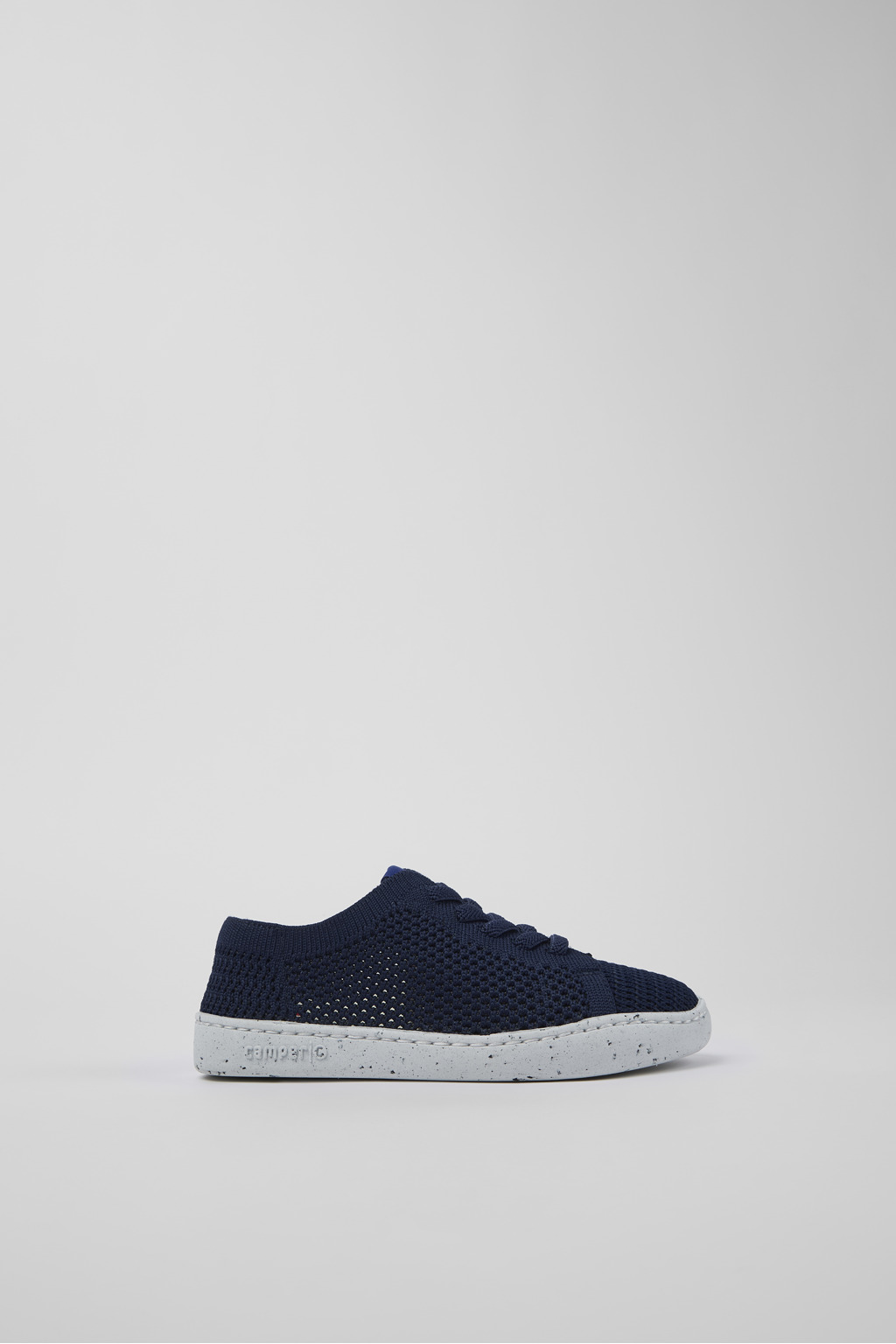 Blue Textile Slip-on