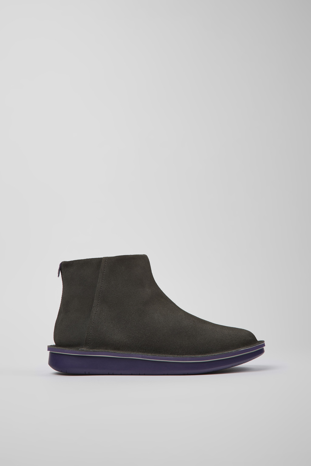 Gray ankle boots for women