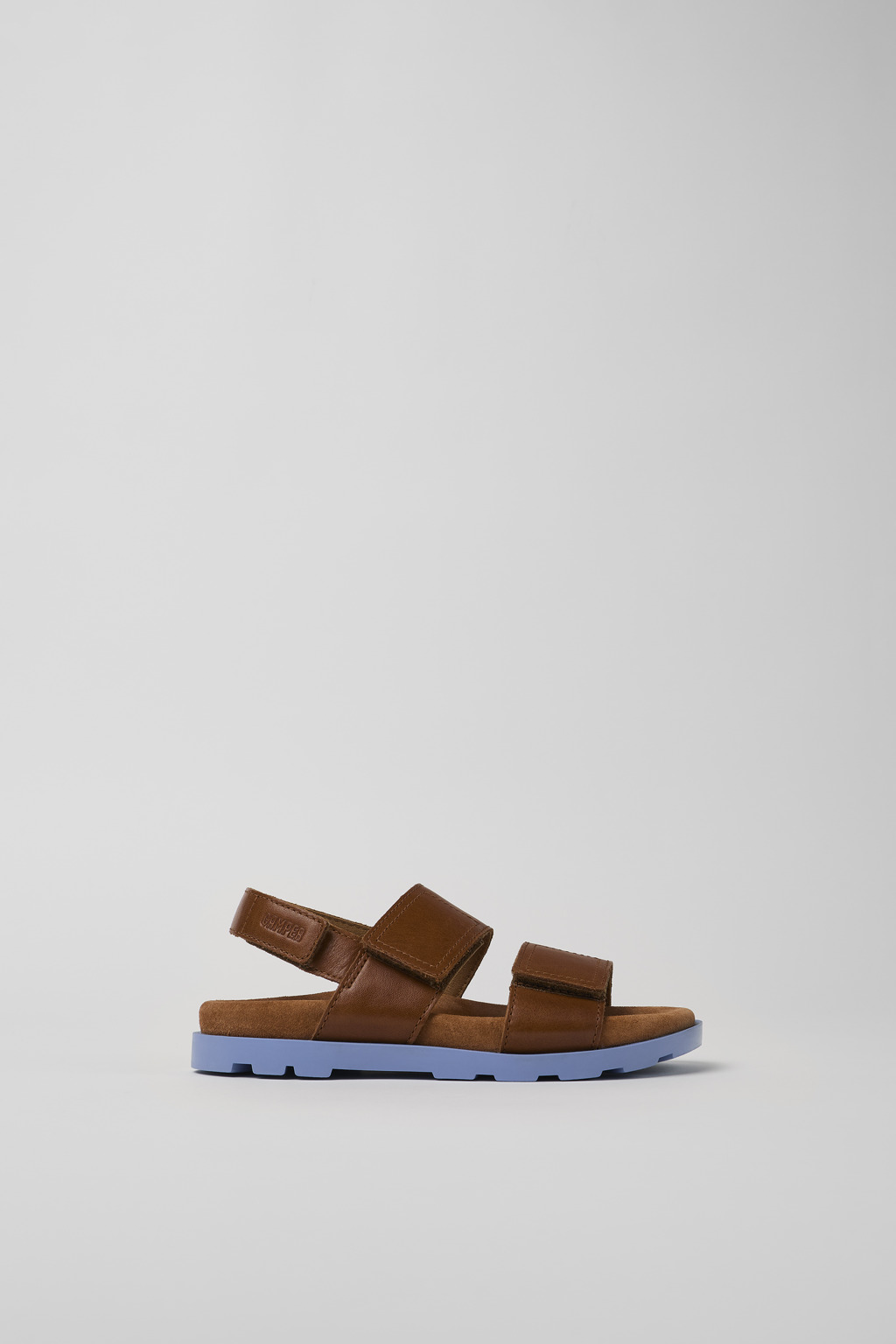 Brown Leather 2-Strap Sandal