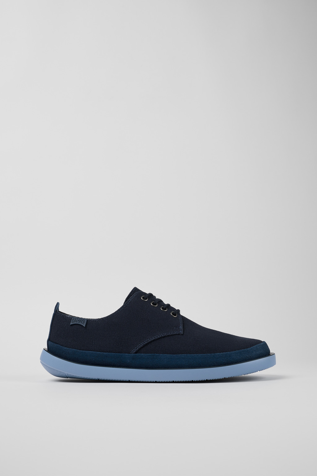 Blue Textile/Nubuck Blucher for Men