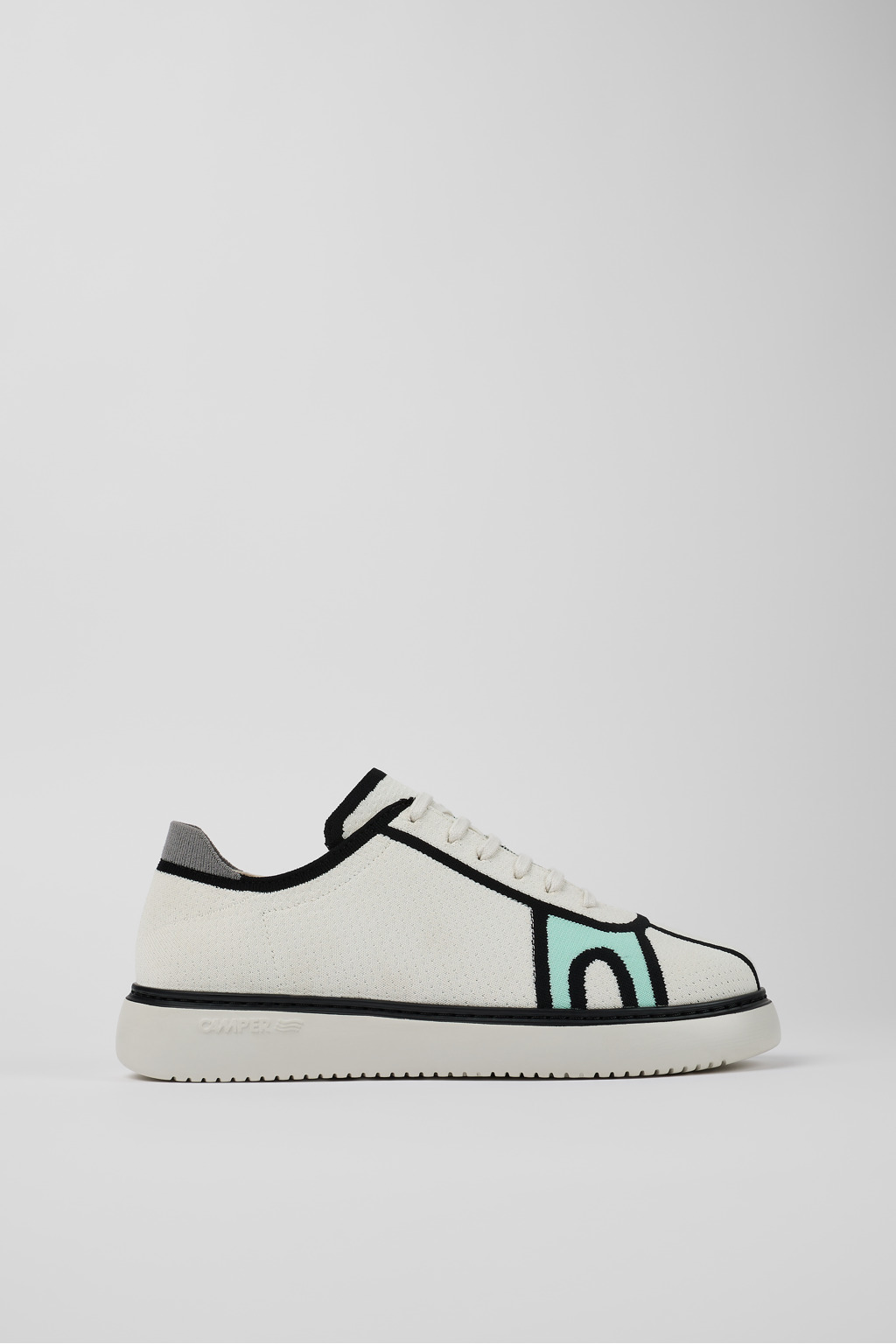 White Textile Sneaker for Men