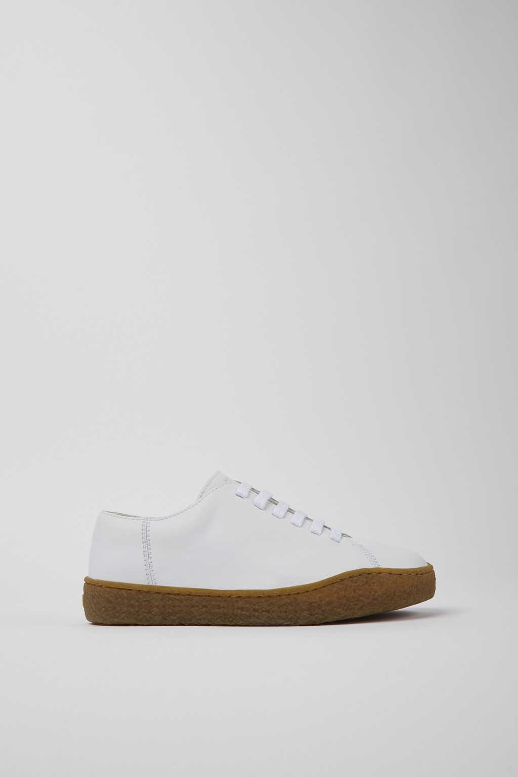 White leather shoes for women