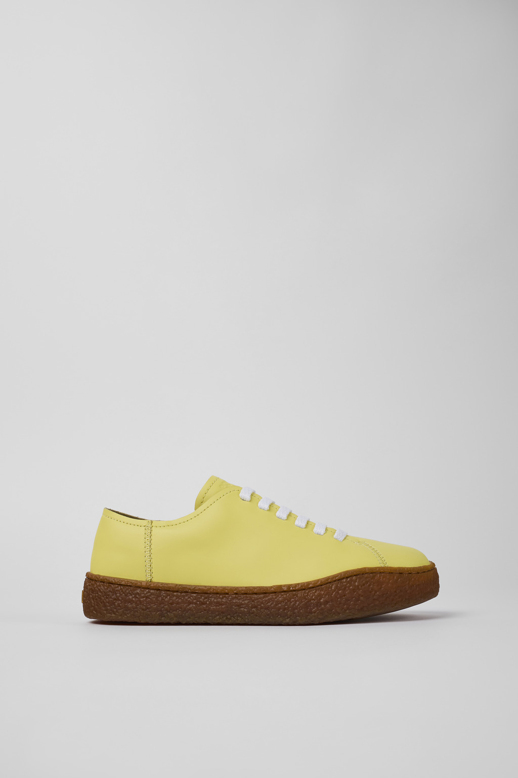 Yellow Leather Sneaker for Women