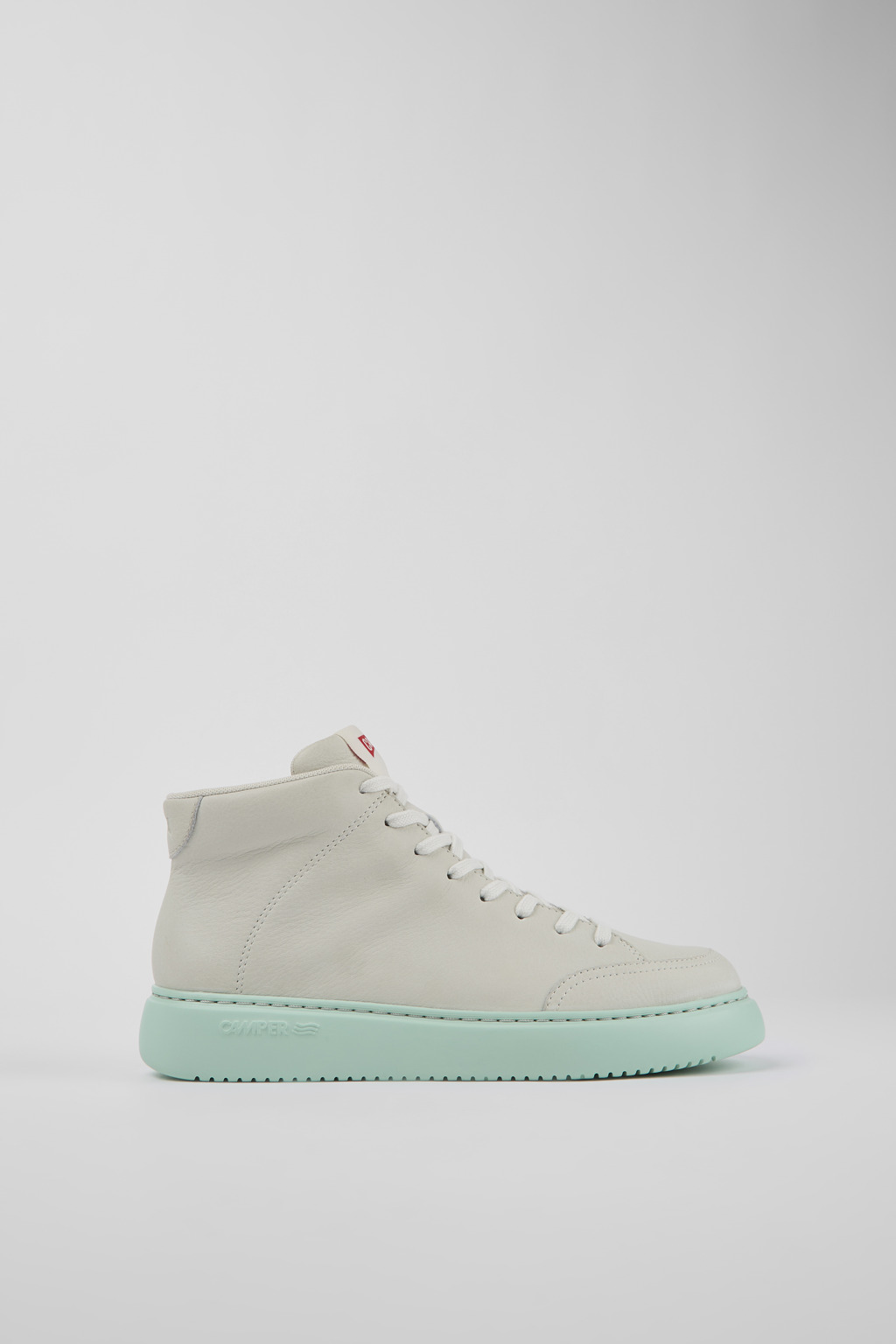 White Leather Sneaker Bootie for Women