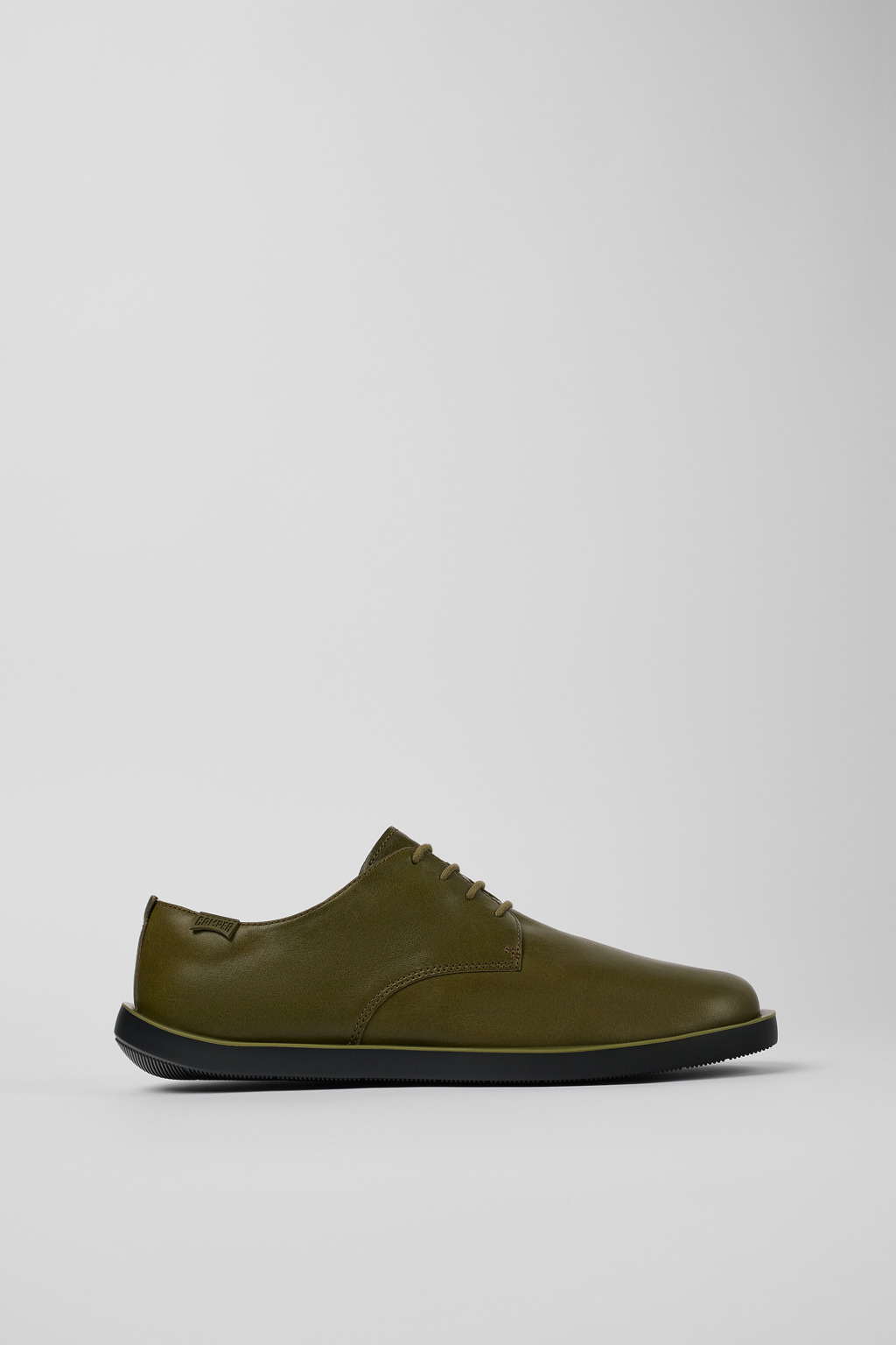Green Leather Blucher for Men
