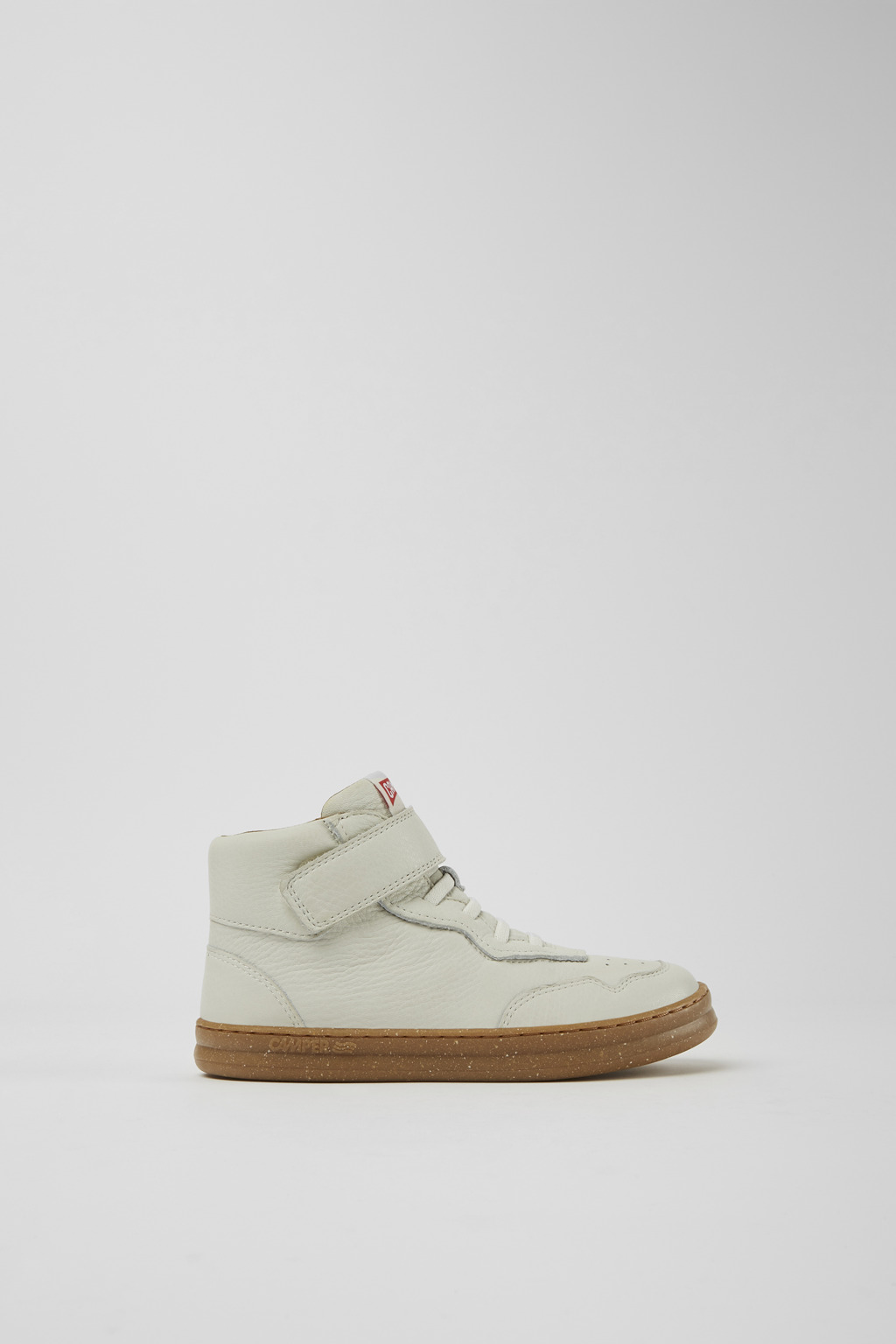 White non-dyed leather sneakers