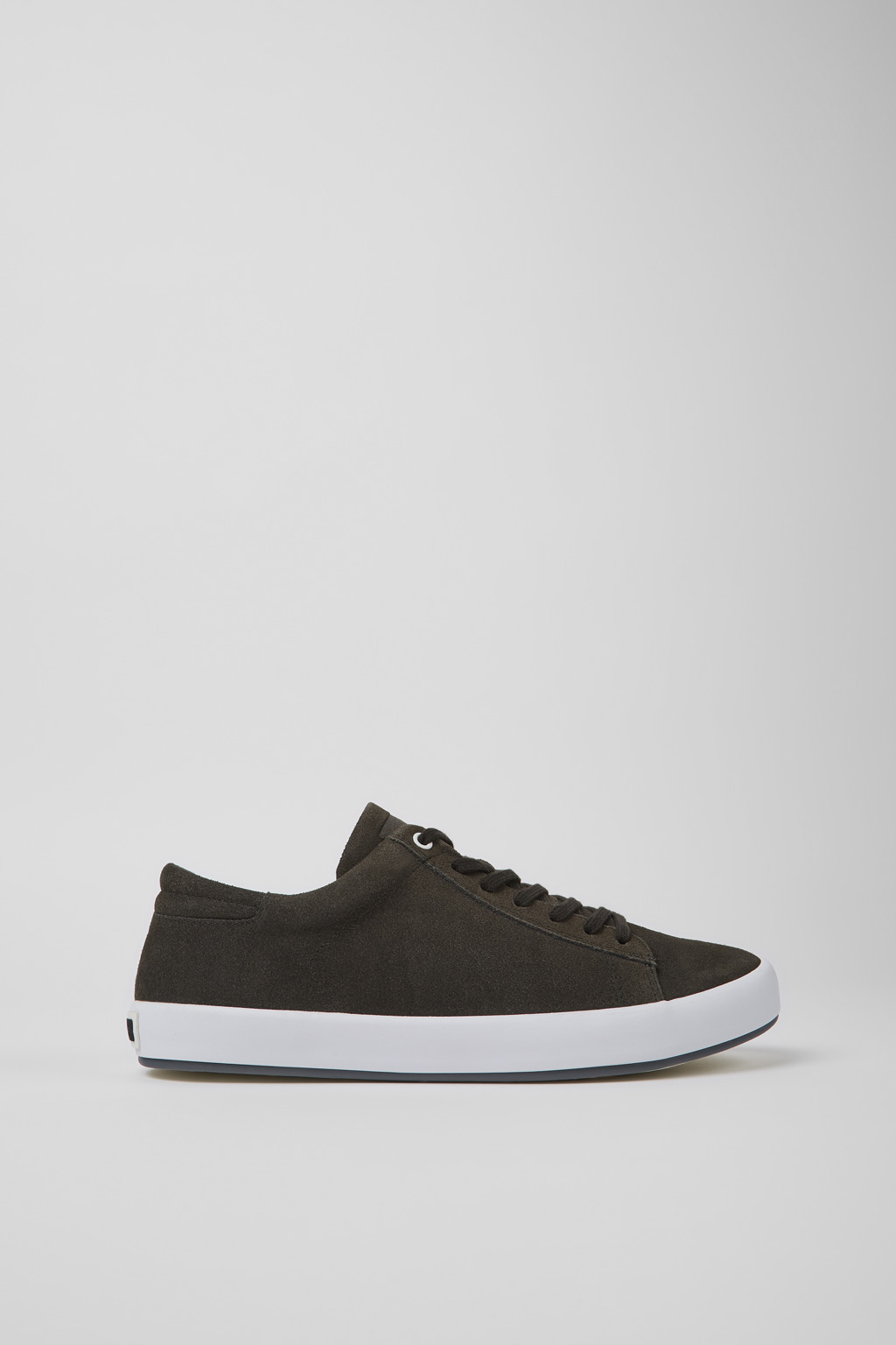 Gray nubuck sneakers for men