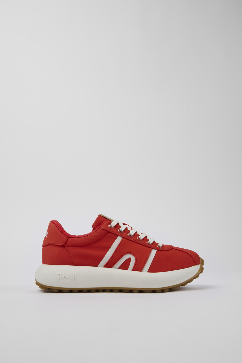 Red Textile Sneaker for Women
