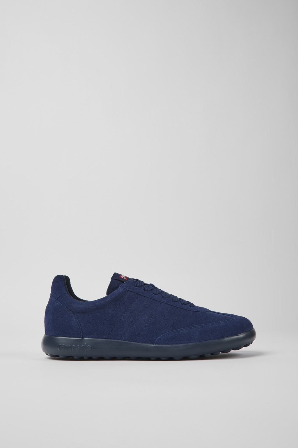Blue nubuck sneakers for men