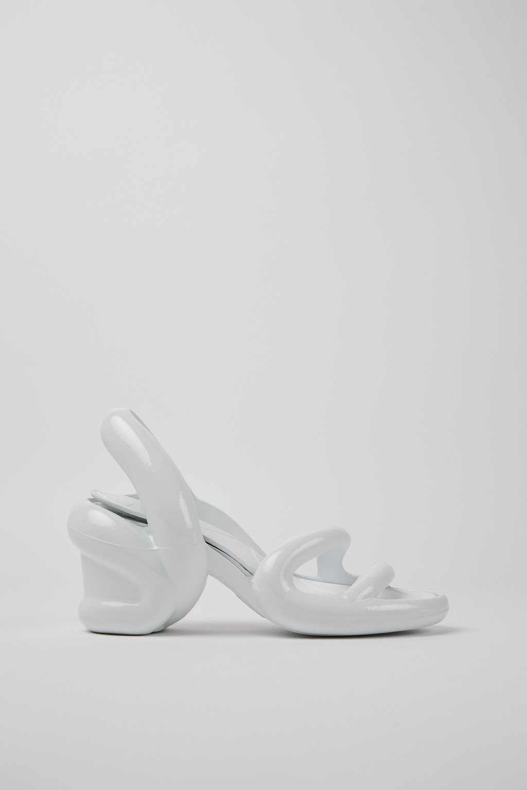 White unisex sandals