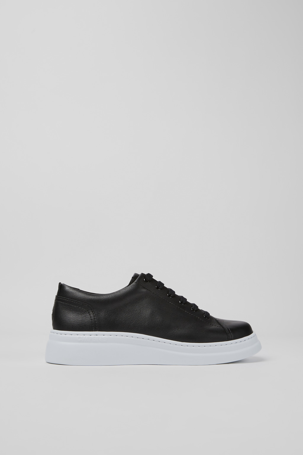 Black Leather Sneaker for Women