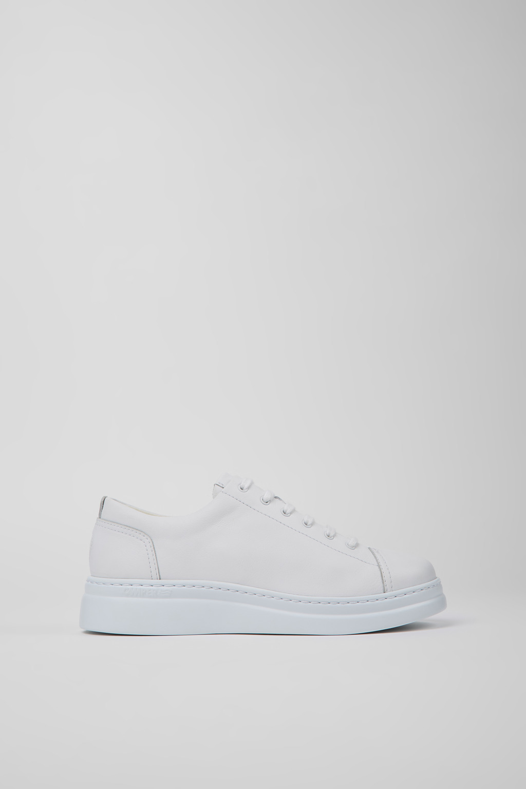 White leather sneakers for women