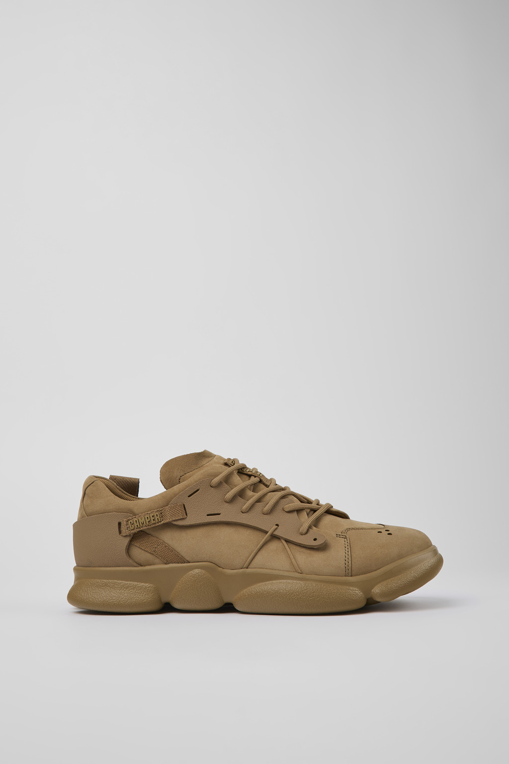 Brown Nubuck/Textile Sneaker for Men