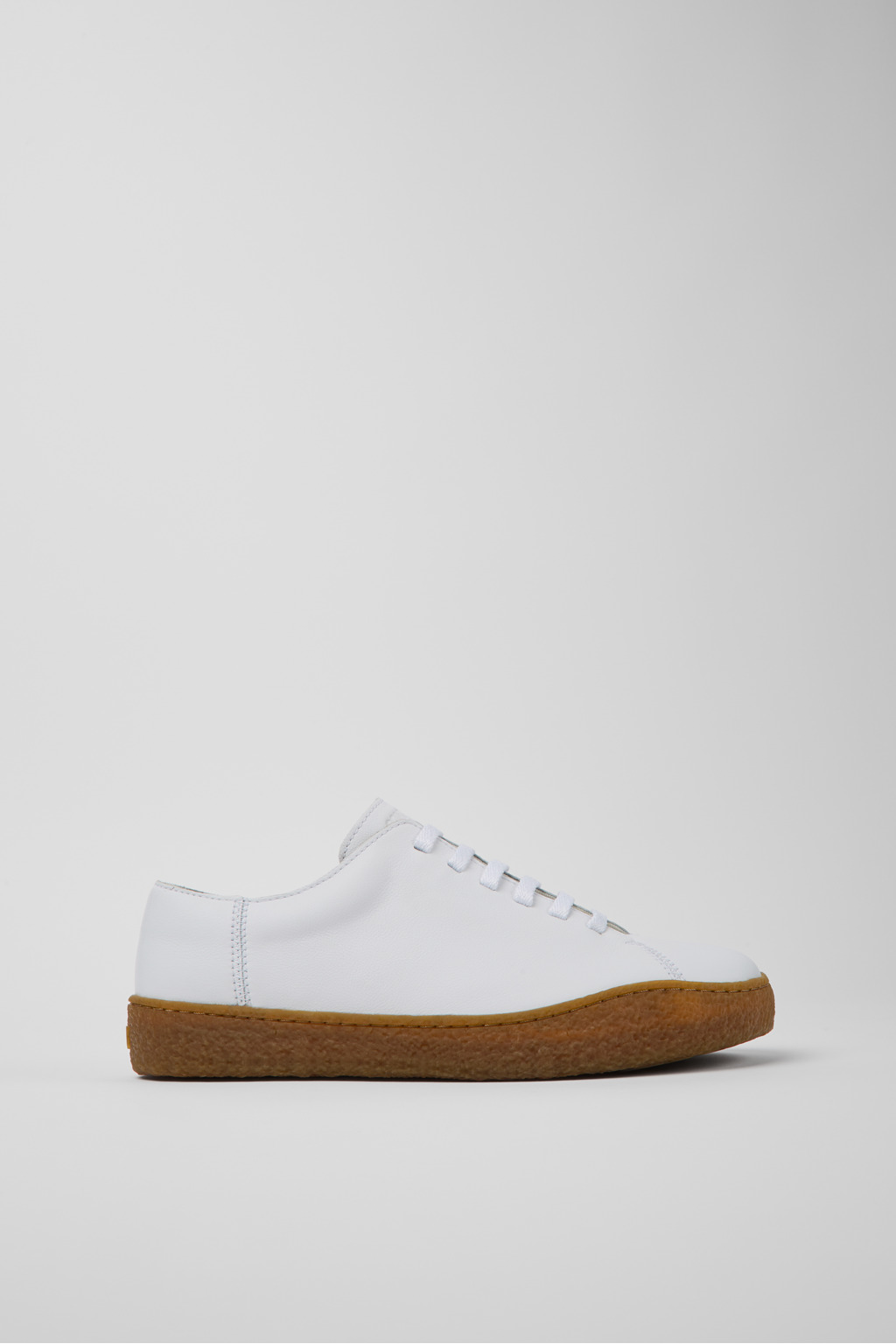 White leather shoes for men