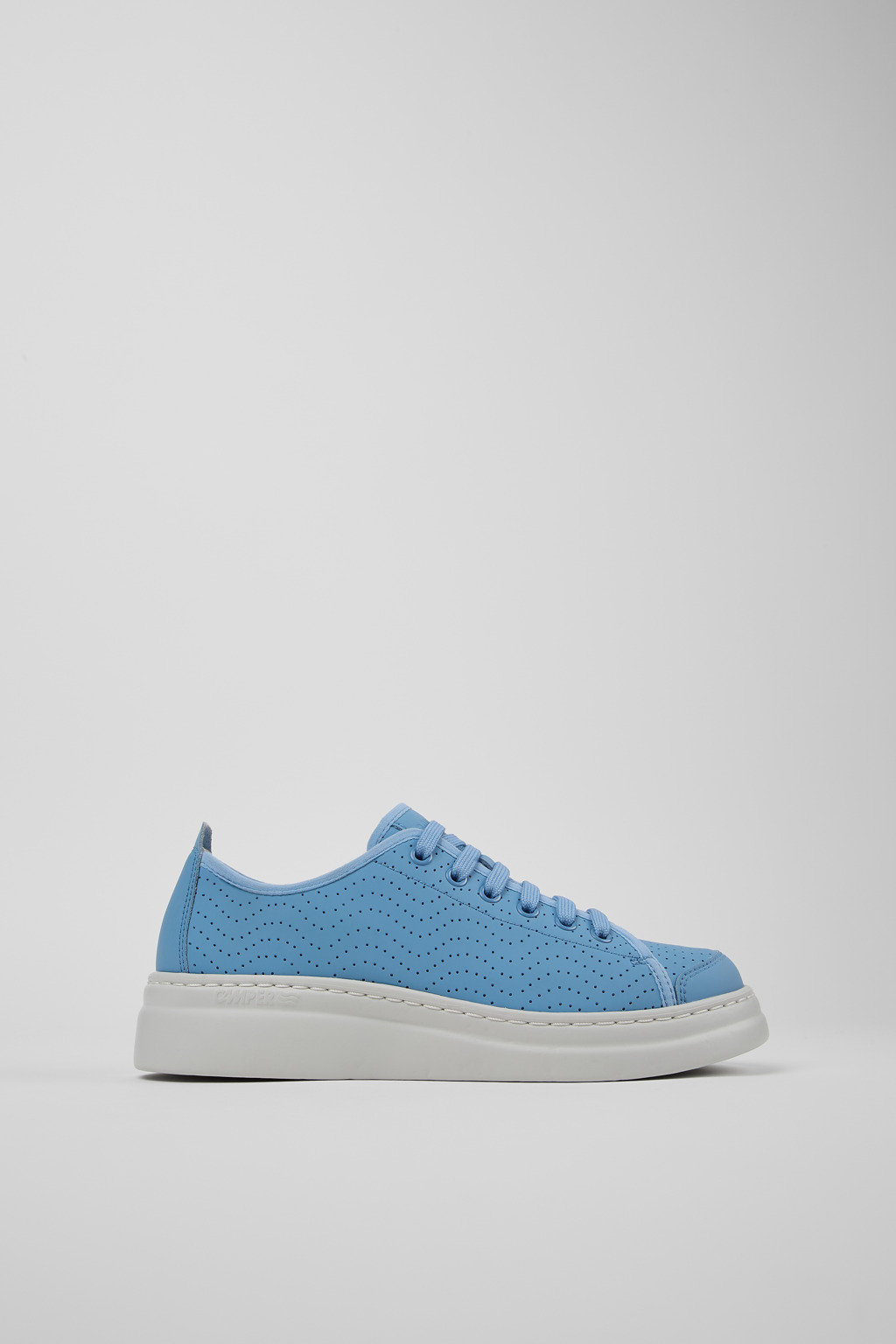 Blue Leather Sneaker for Women