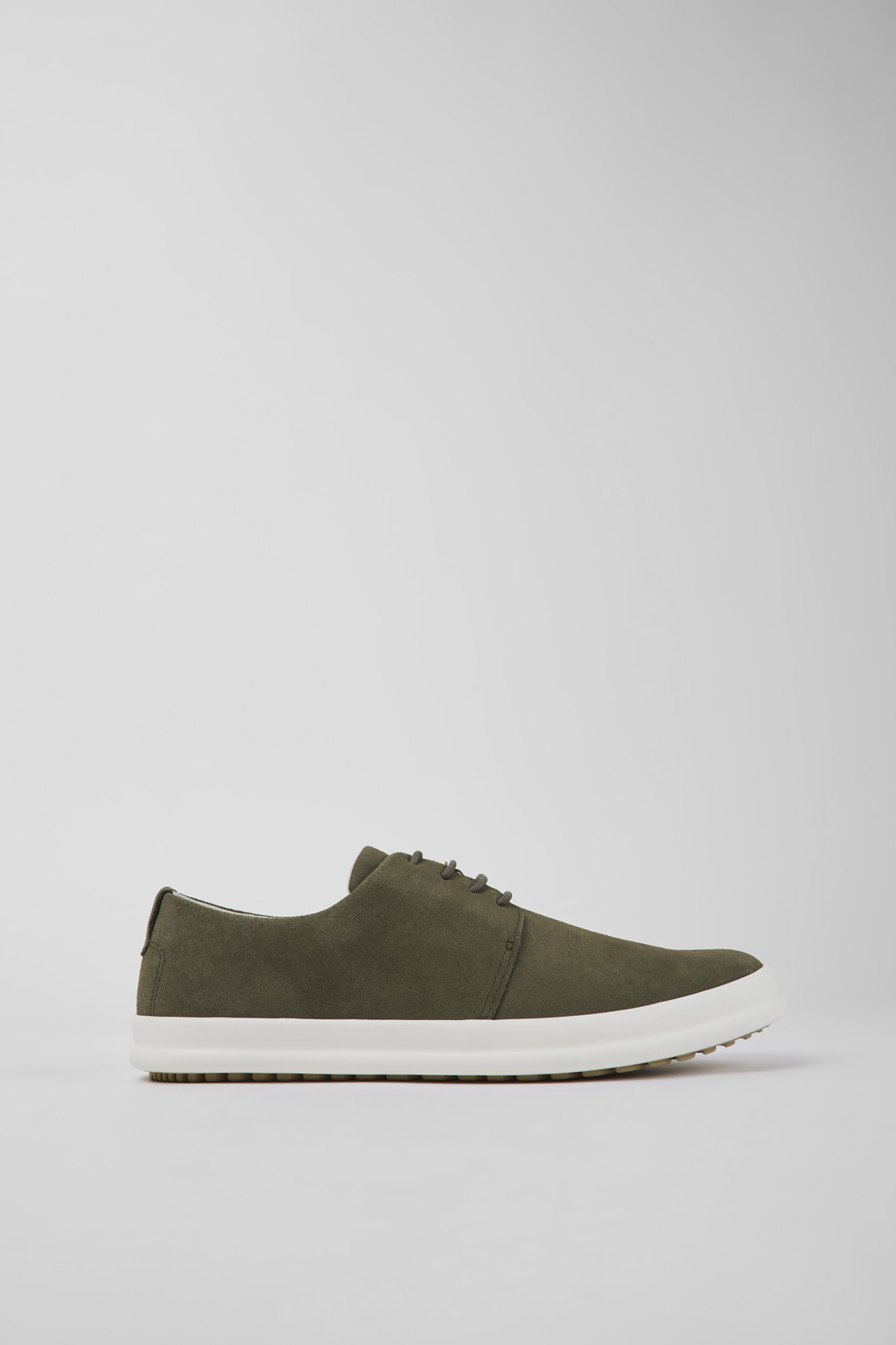 Green nubuck shoes for men