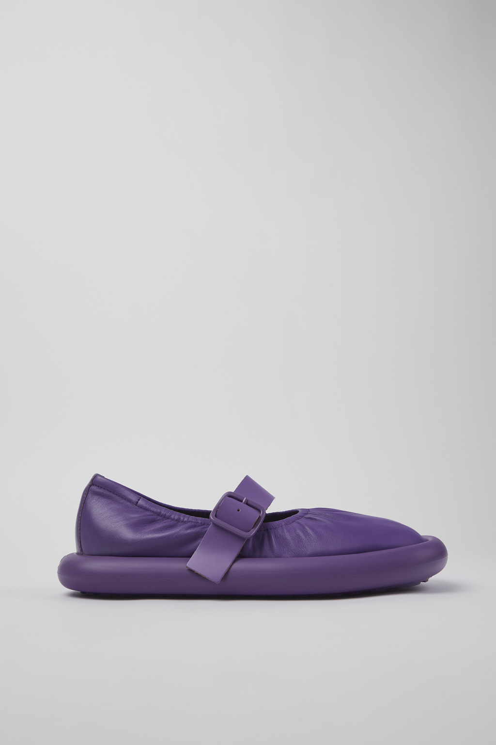 Purple Full-grain Low Shoe for Men