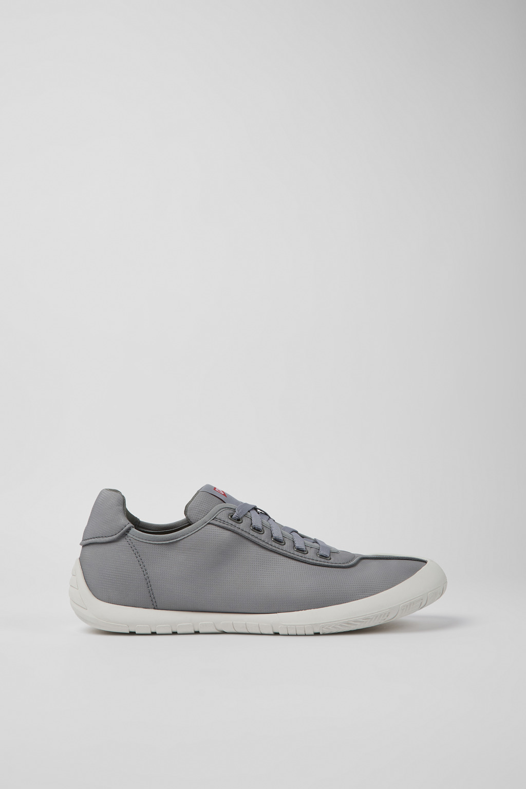 Gray textile sneakers for men