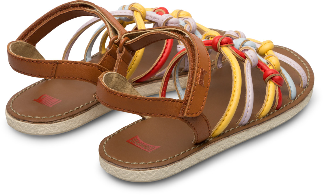 Multicoloured sandal with velcro for girls