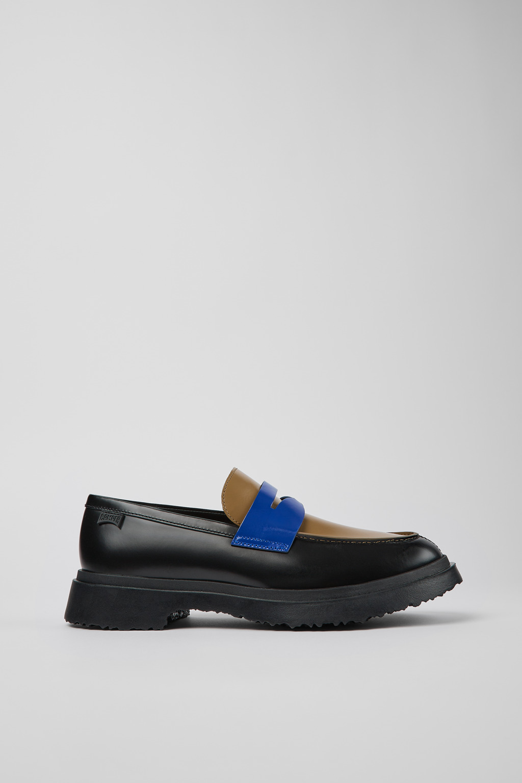 Multicolored Leather Moccasin for Men