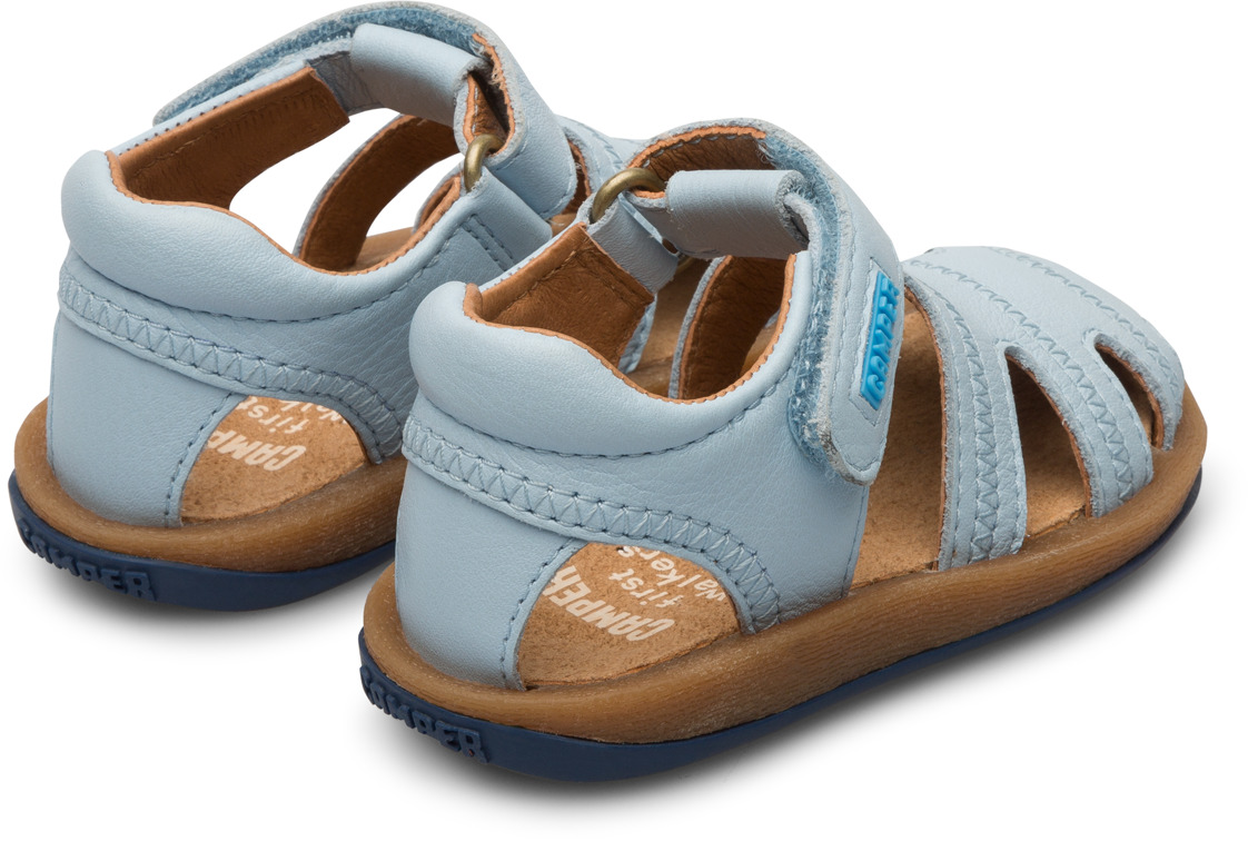 Light blue sandal with velcro for kids