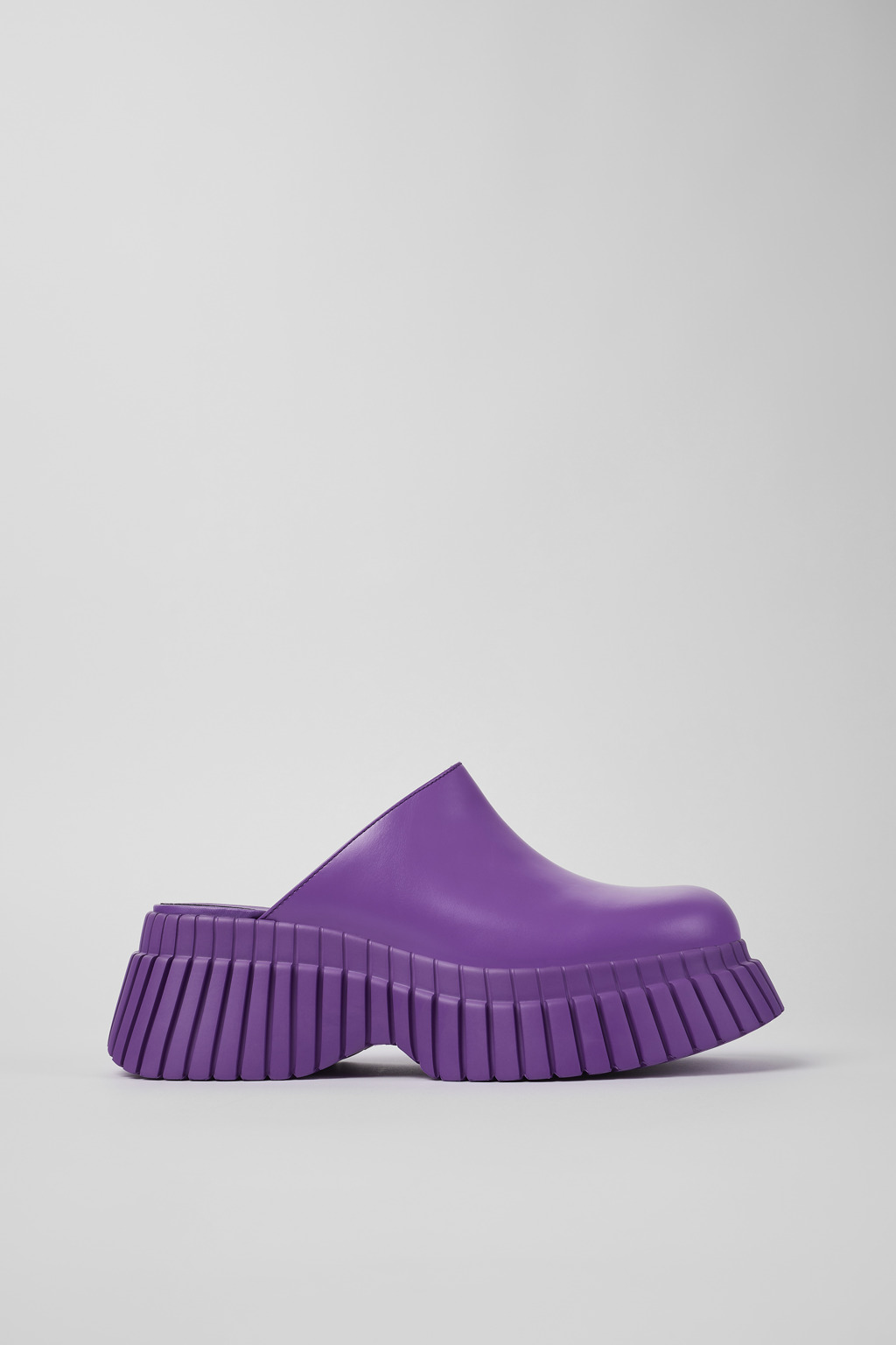Purple Leather Clog for Women