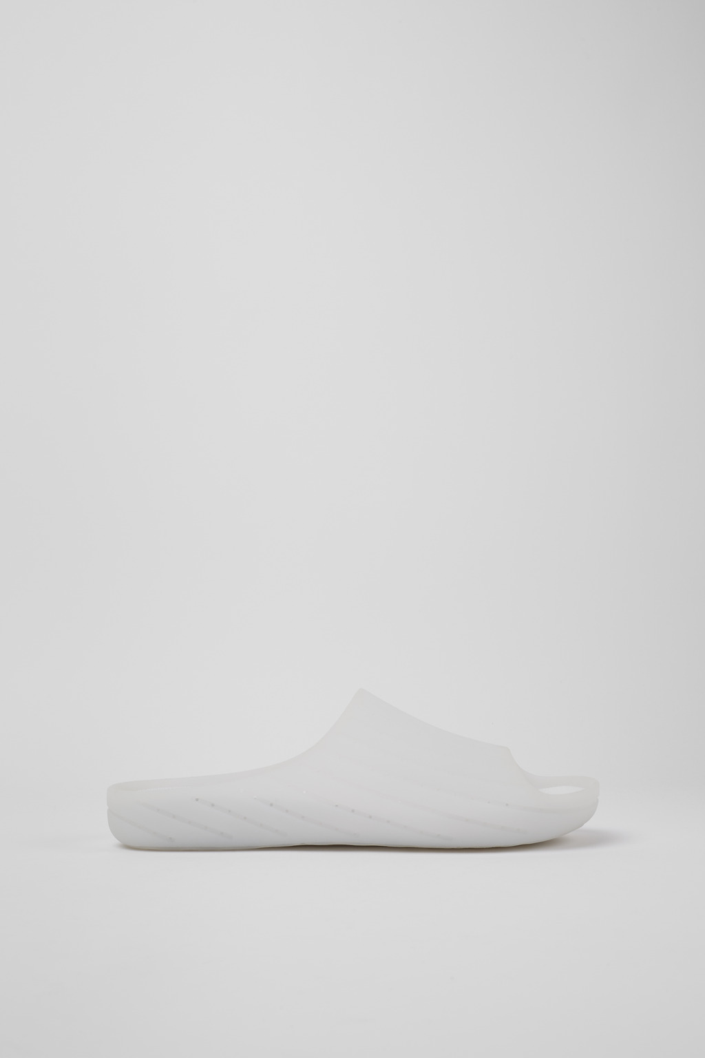 White monomaterial sandals for men