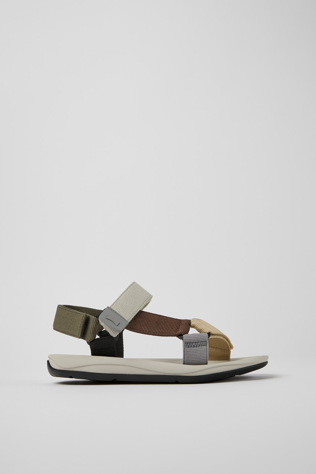 Multicolored textile sandals for men