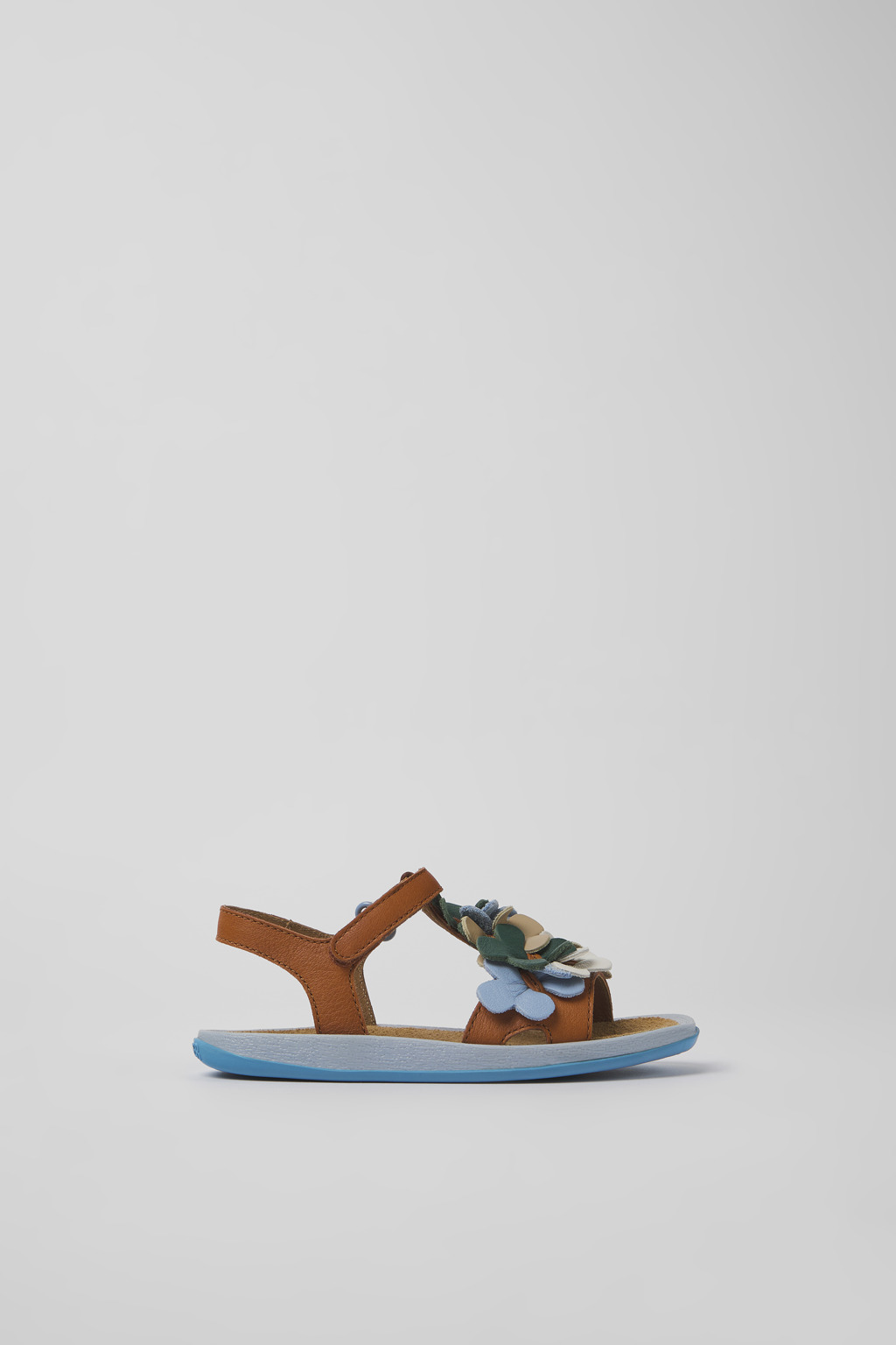 Multicolored leather sandals for kids