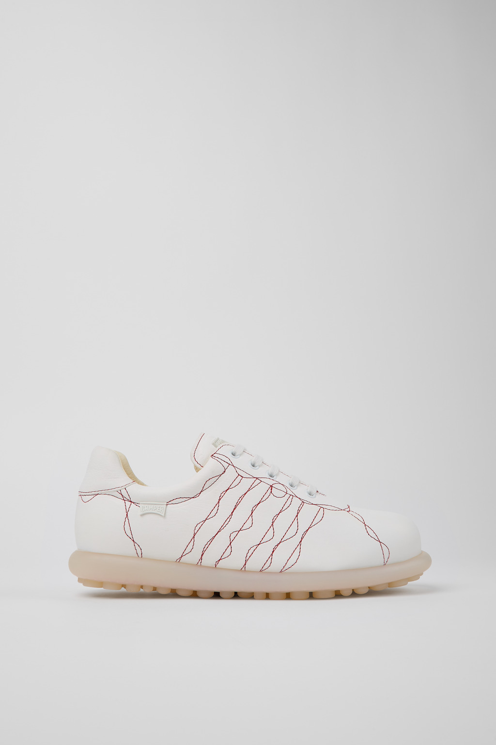 White Leather Oxford Sneaker for Men