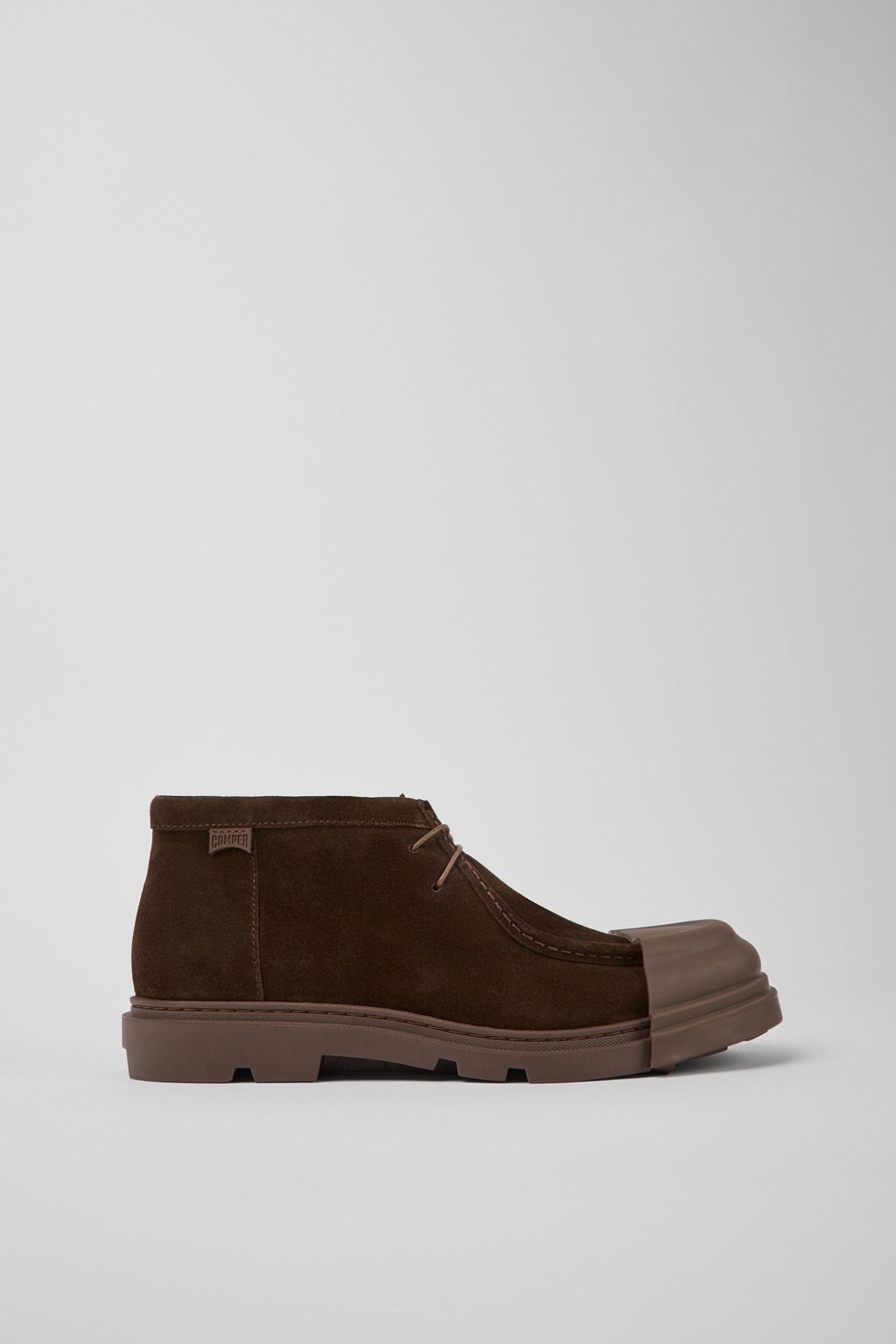 Brown nubuck shoes for men