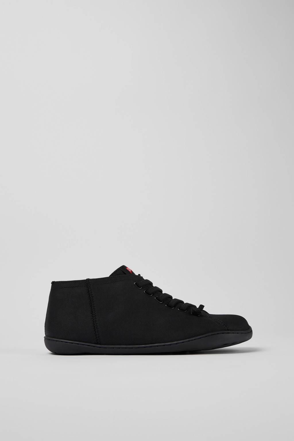 Black textile shoes for men