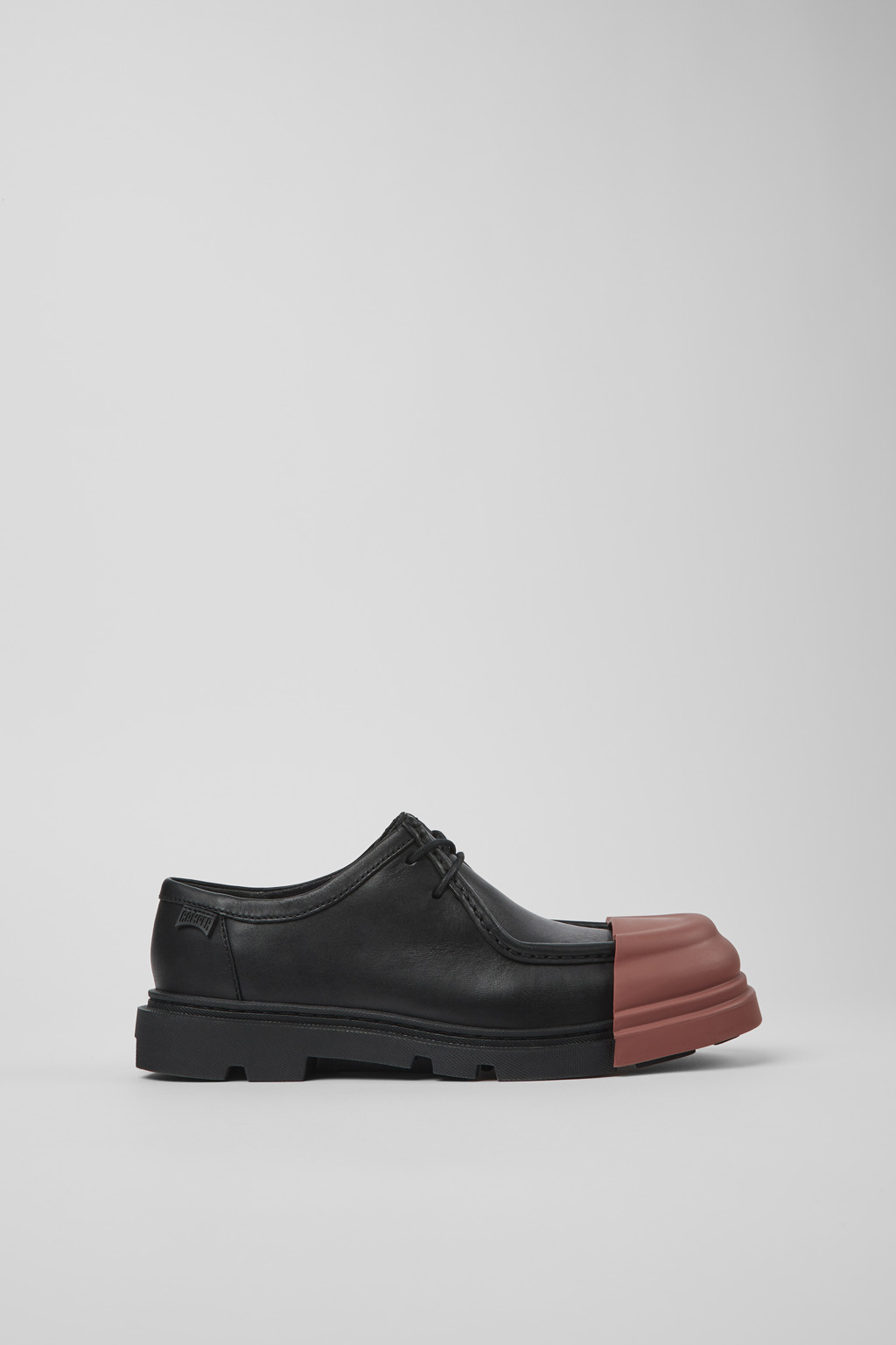 Black Leather Wallabee Shoe for Women