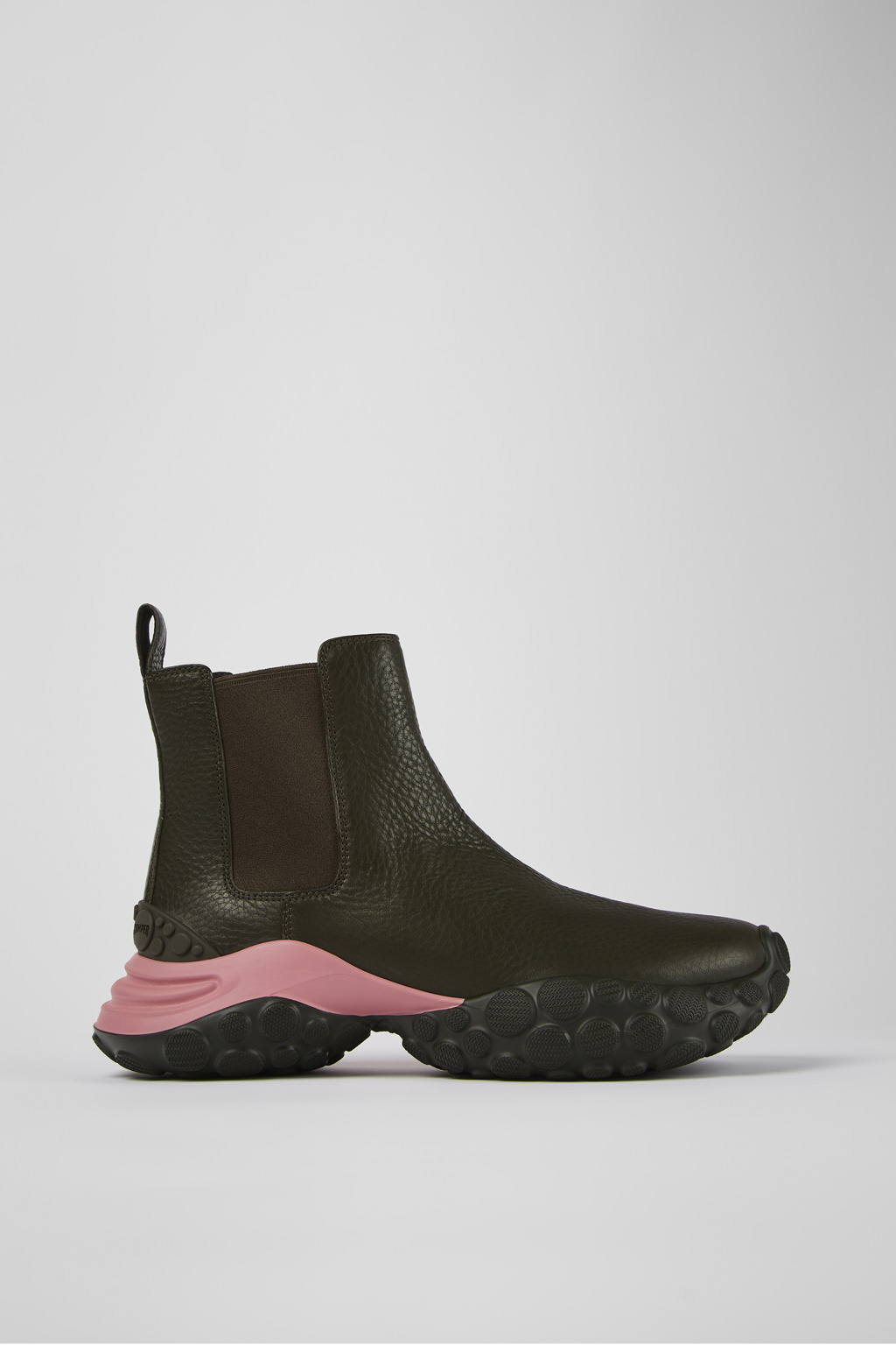 Green responsibly raised leather ankle boots