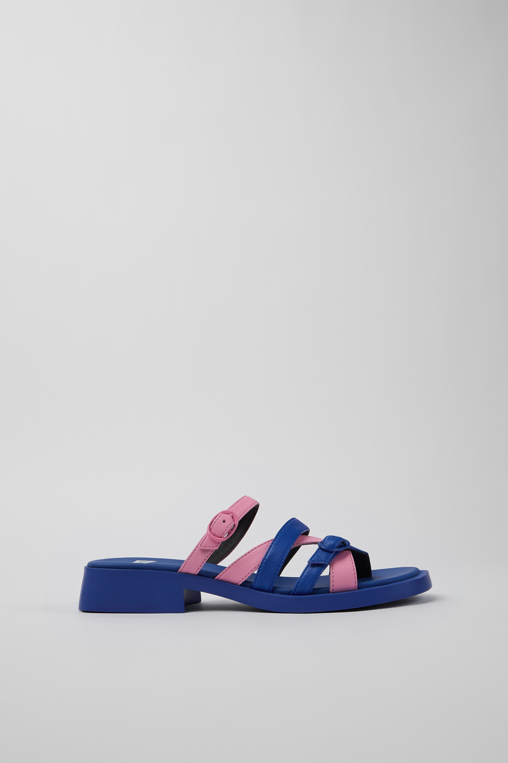 Multicolored Leather Open-toe Sandal for Women
