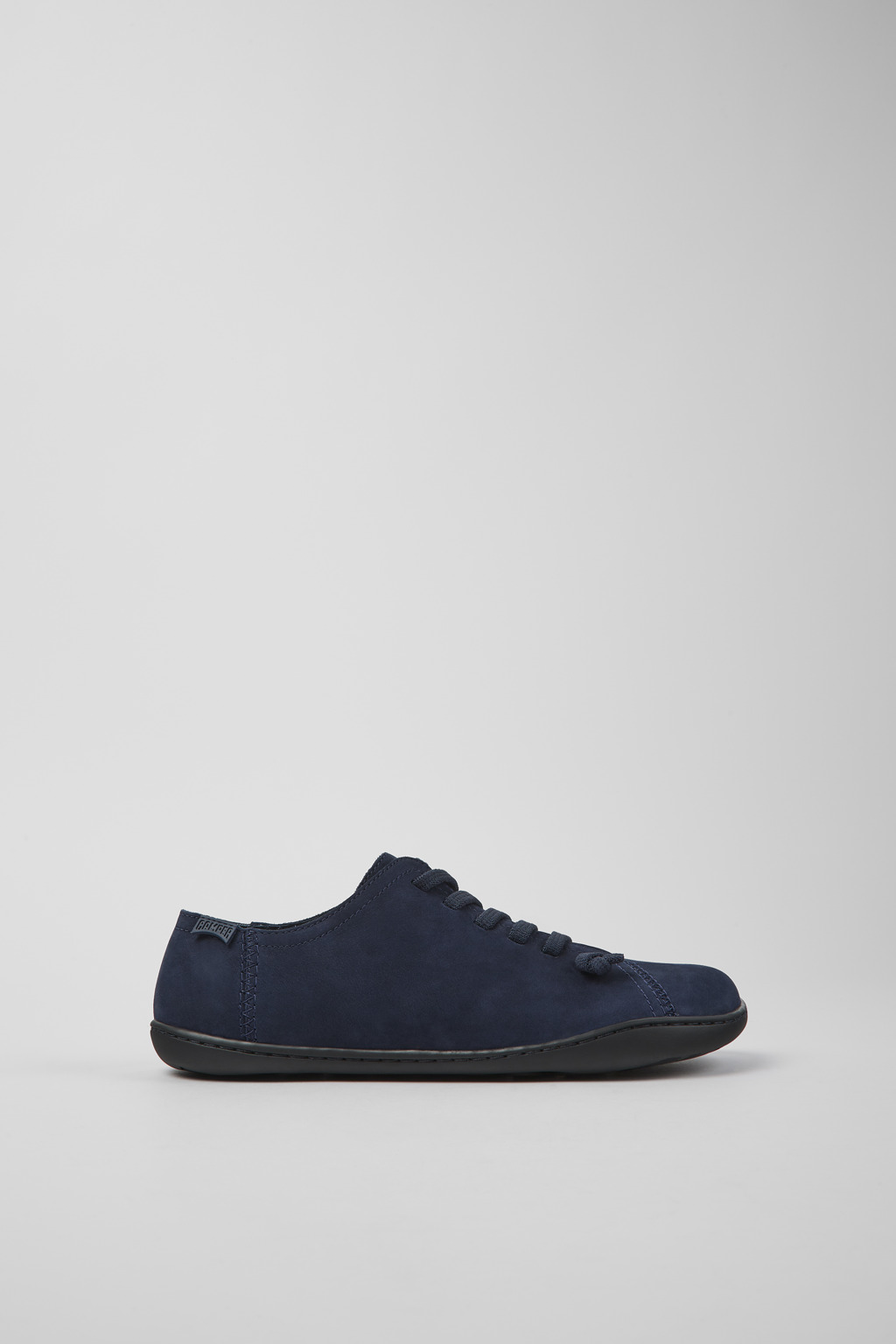 Blue nubuck shoes for women