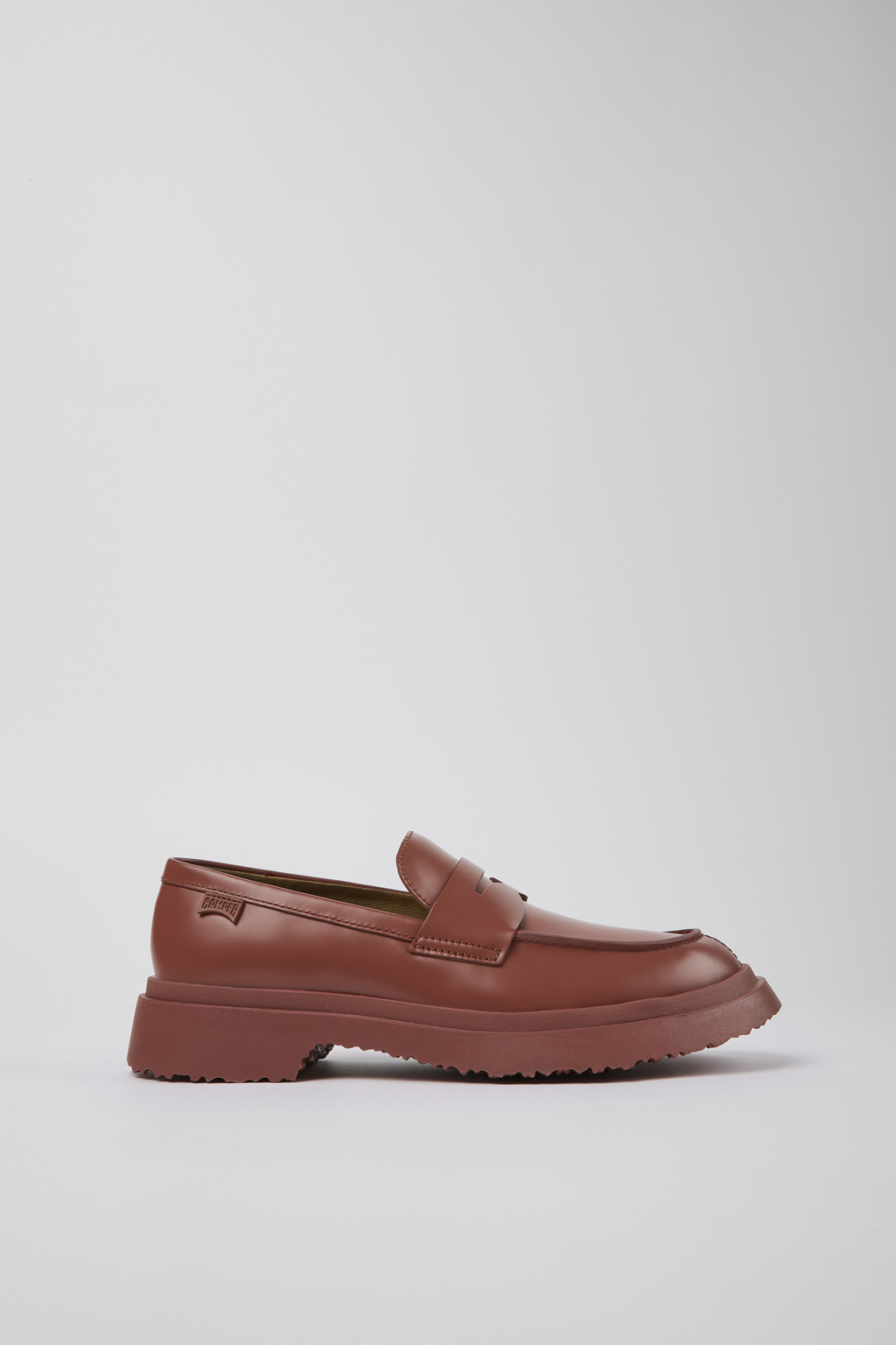 Red Leather Loafer for Women