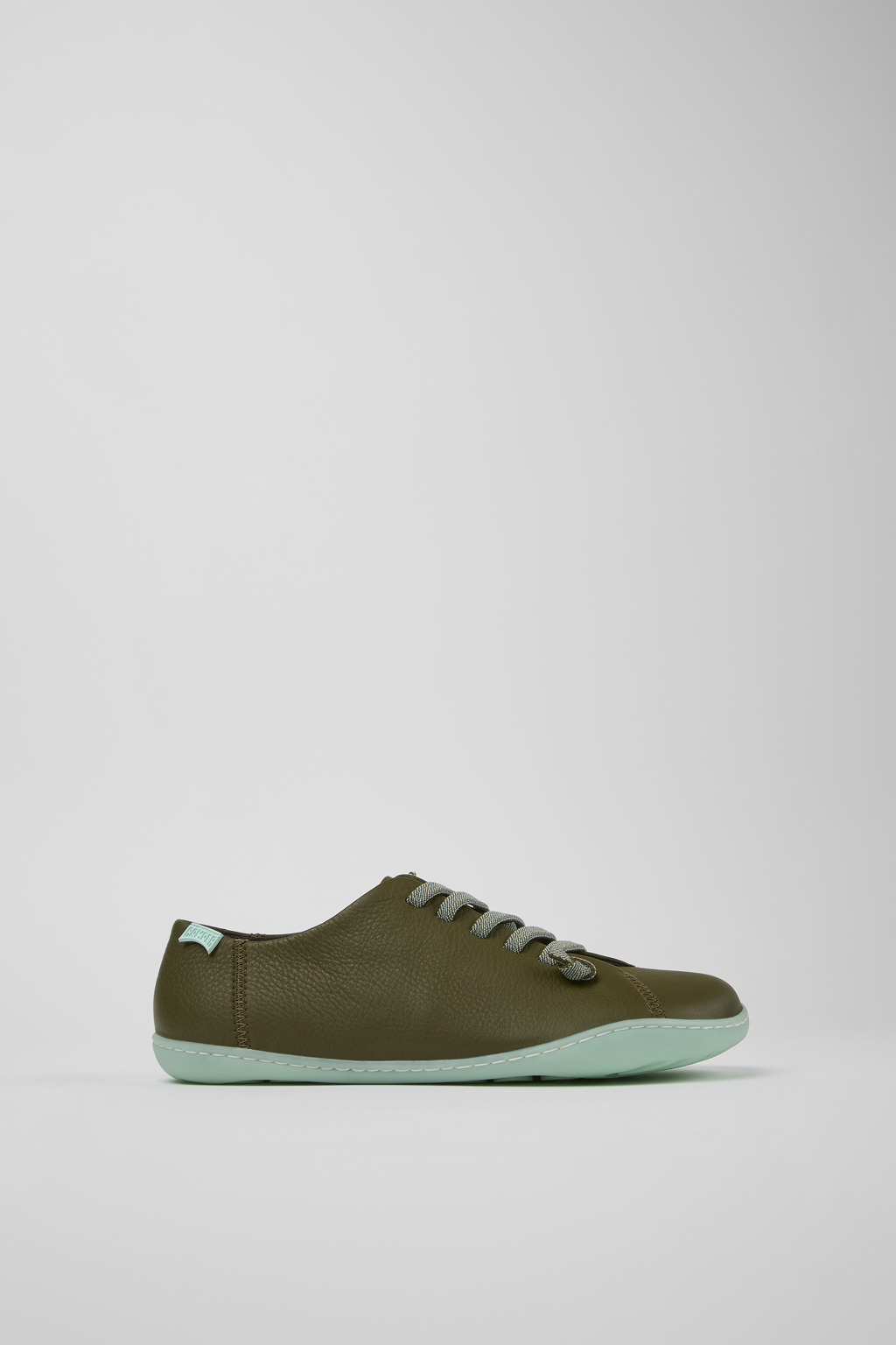 Green Leather Shoes for Women