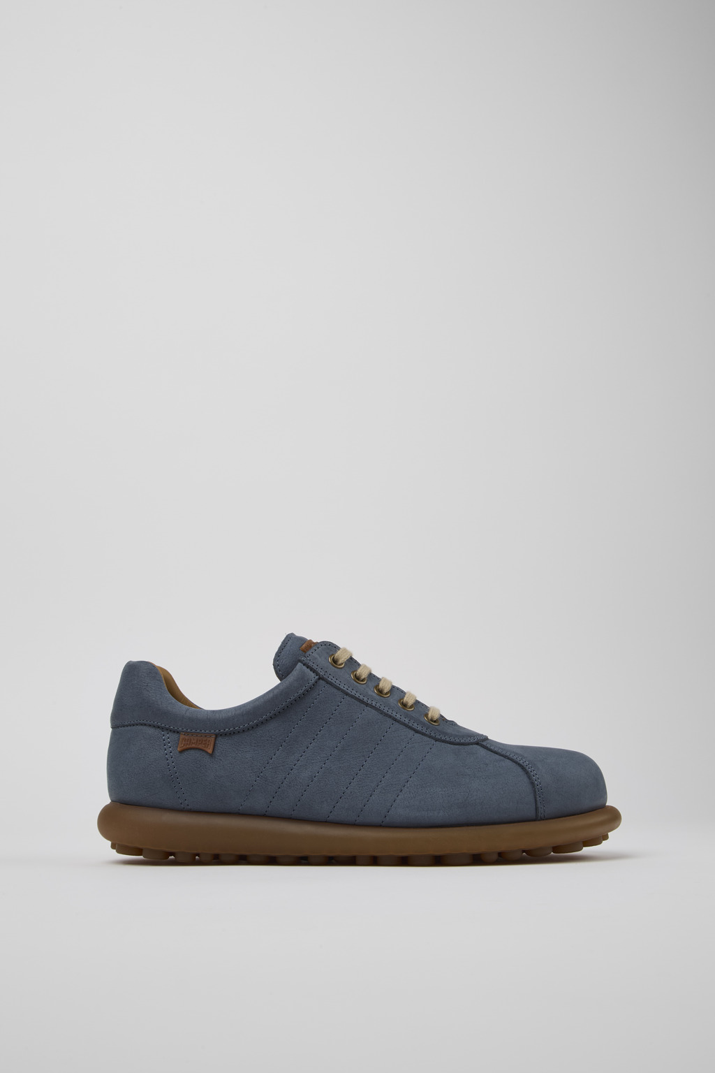 Blue Nubuck Oxford Sneaker for Men