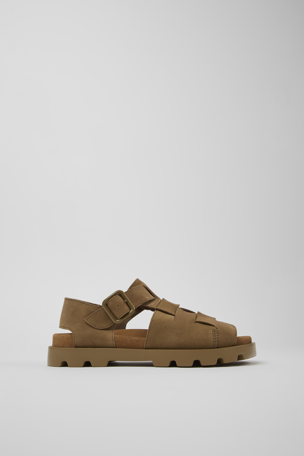 Brown Nubuck Sandal for Women