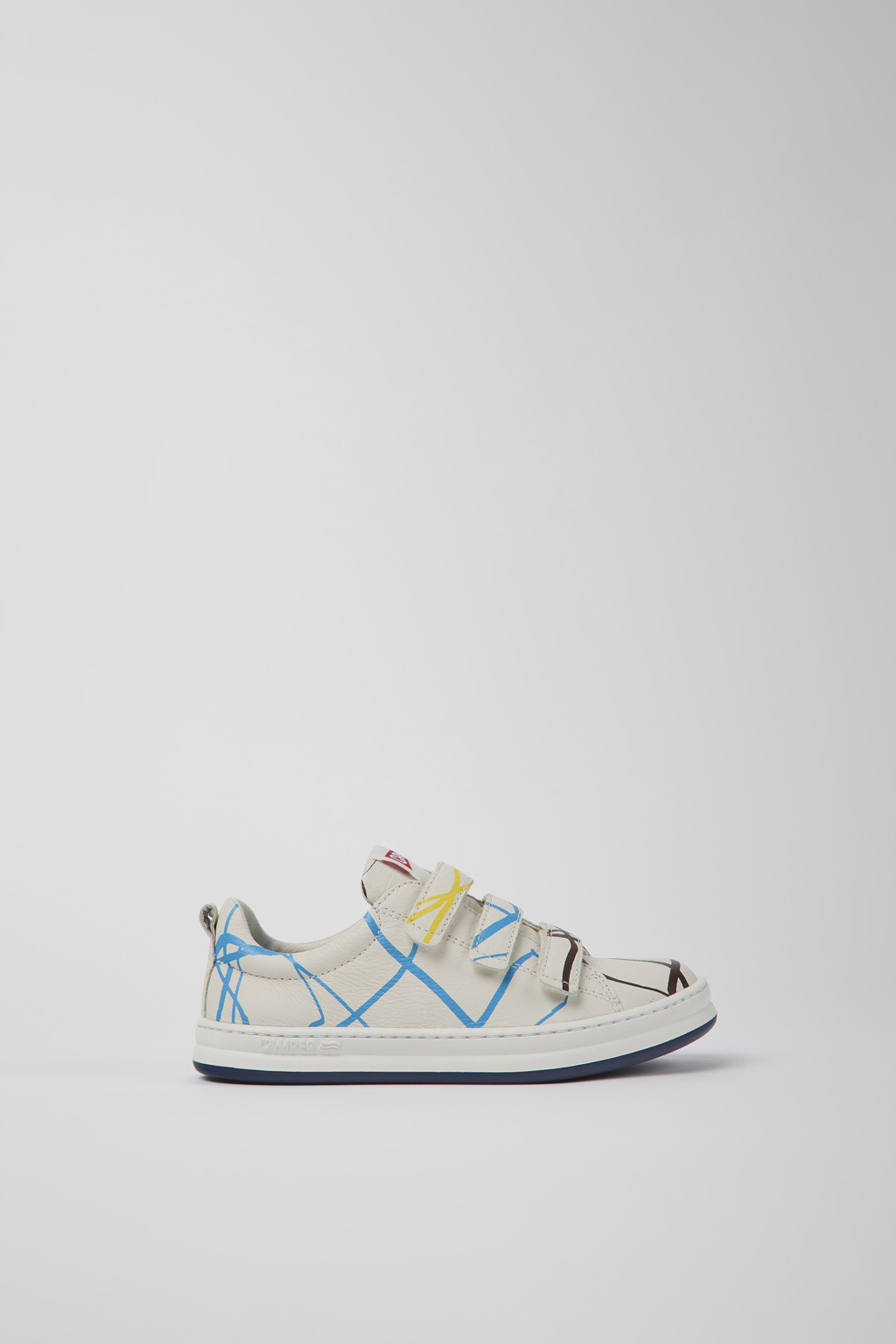 Multicolored leather sneakers for kids