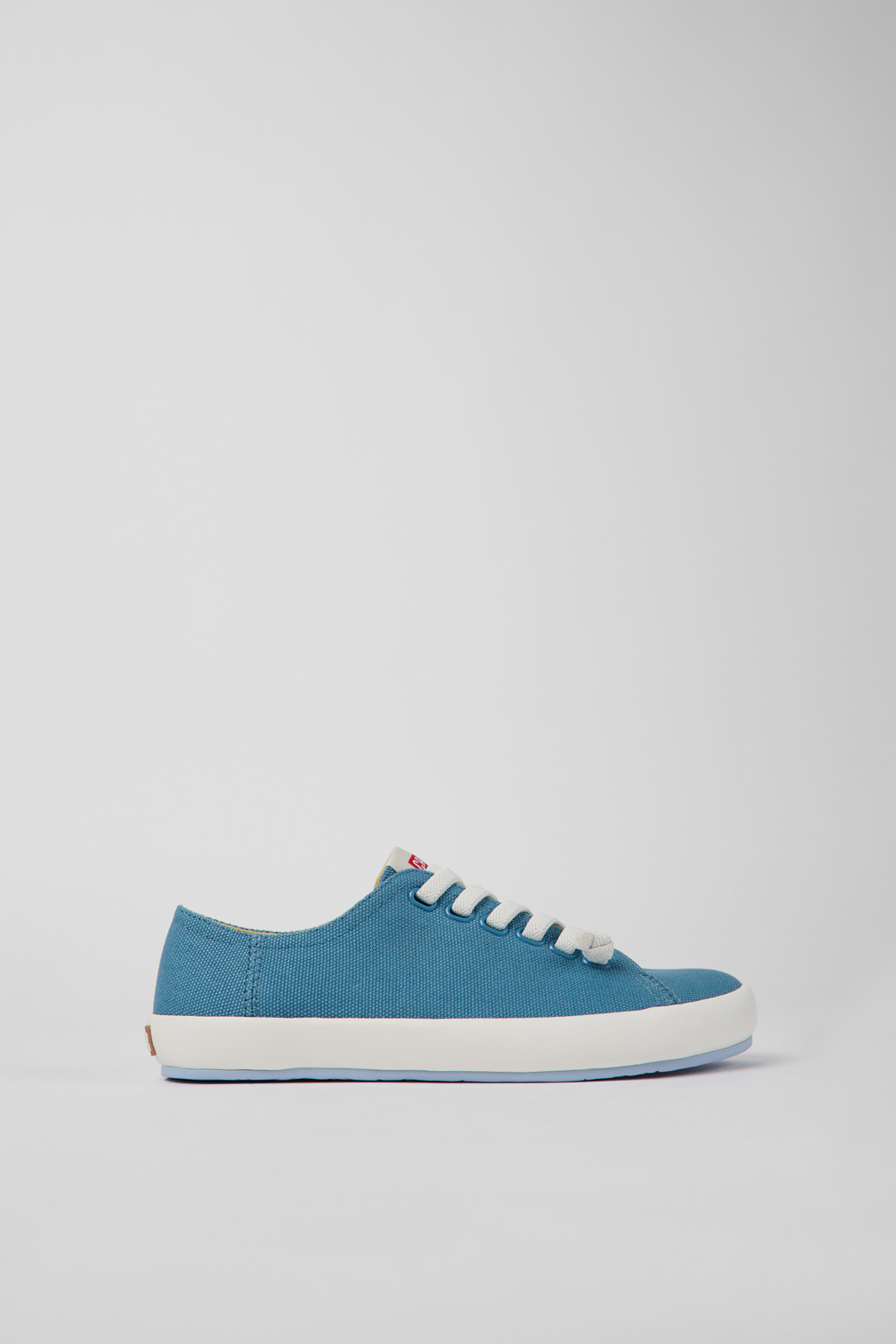 Blue textile sneakers for women
