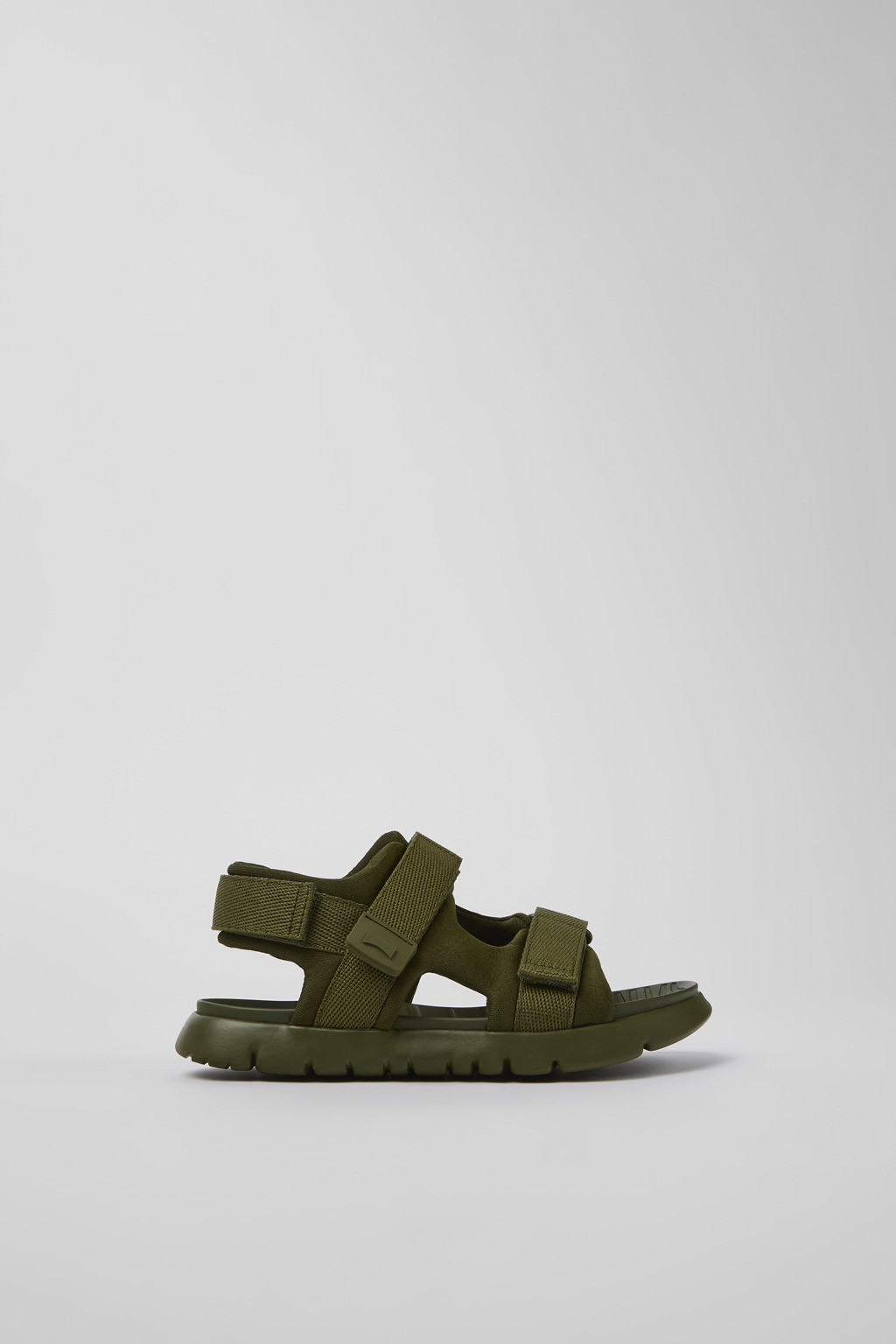 Green Textile 2-Strap Sandal