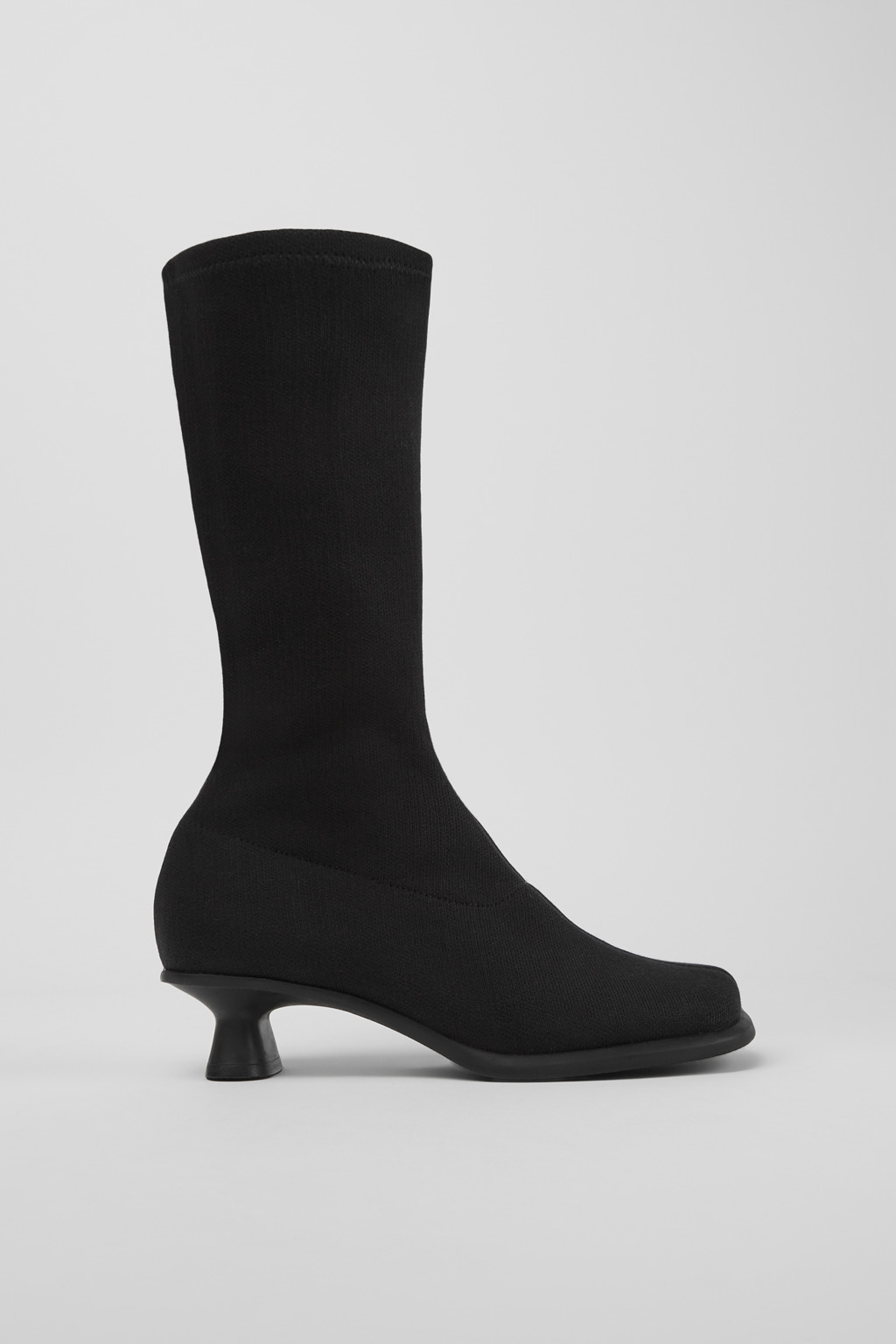 Black TENCEL Lyocell high boots