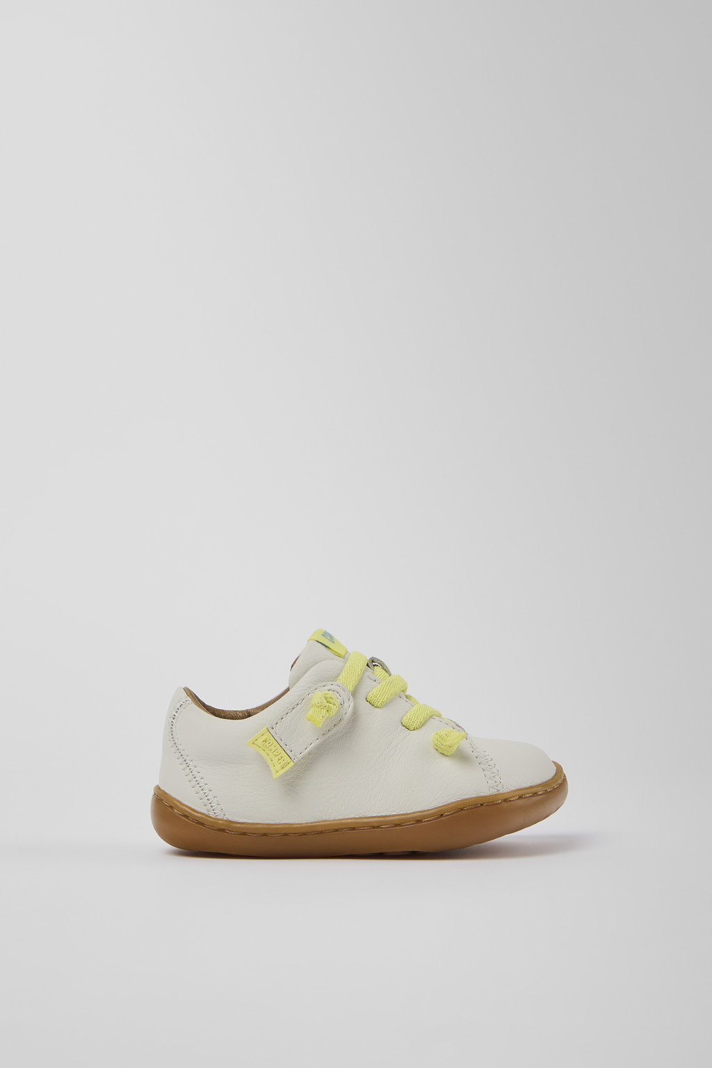White leather shoes for kids