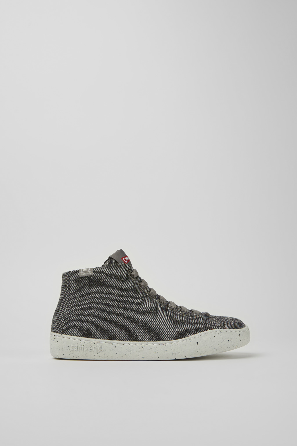 Gray and black recycled wool sneakers for women